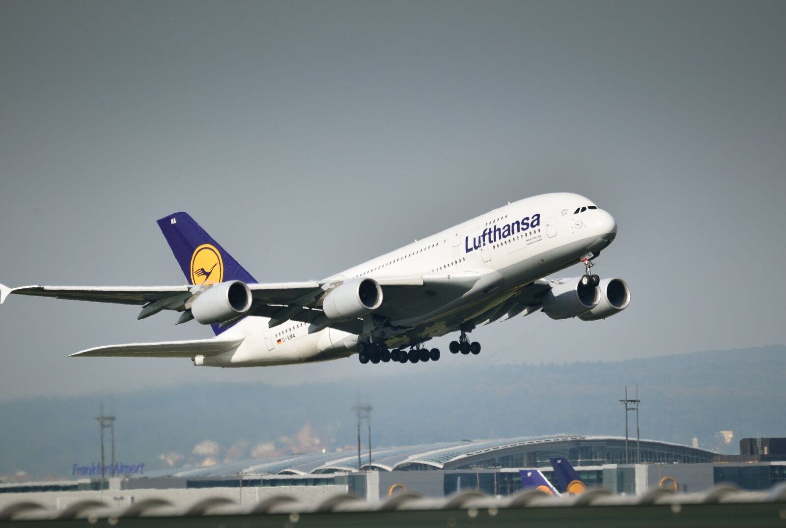 Nikon D7000 sample photo. Airbus, a380, frankfurt photography