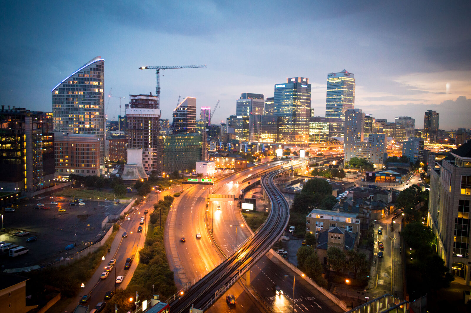 Nikon D3200 sample photo. Night, city, lights, traffic photography