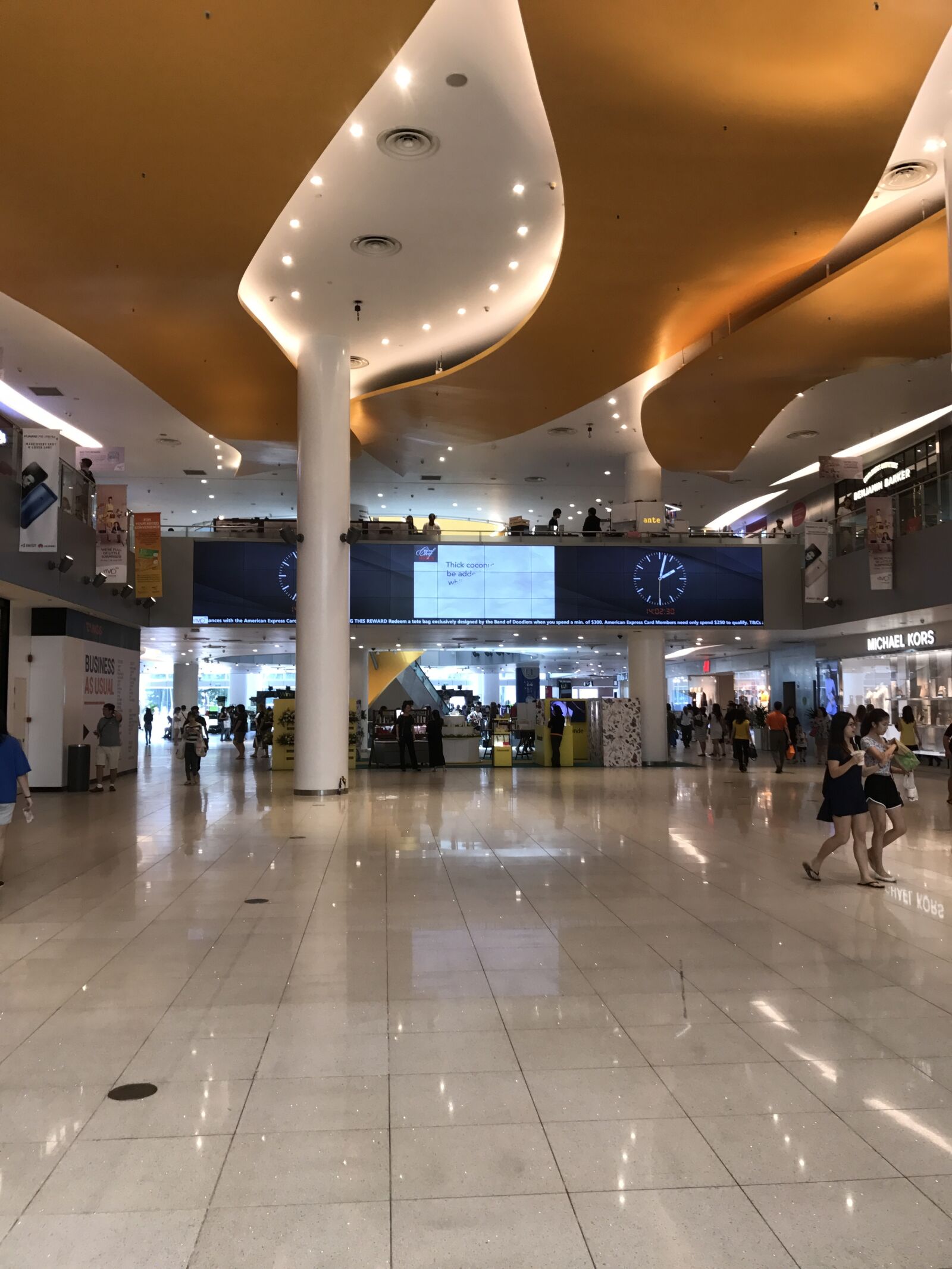 iPhone 7 back camera 3.99mm f/1.8 sample photo. Architecture, mall, shopping, singapore photography