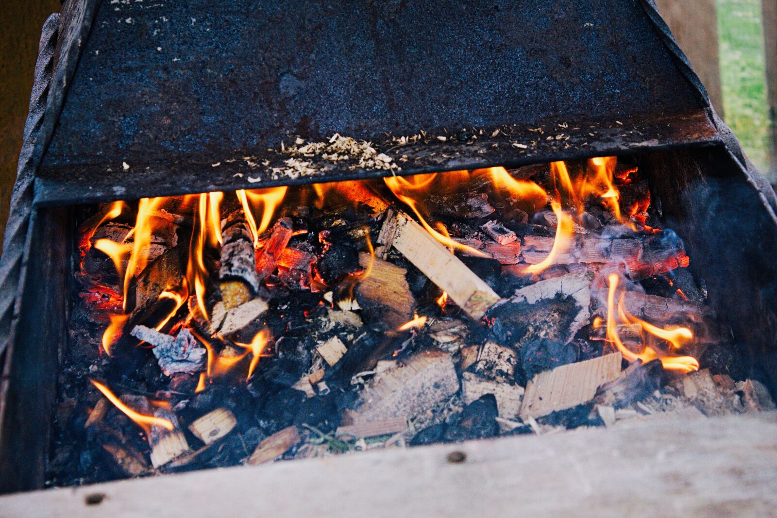 Canon EOS 100D (EOS Rebel SL1 / EOS Kiss X7) sample photo. Shish kebab, mangal, summer photography