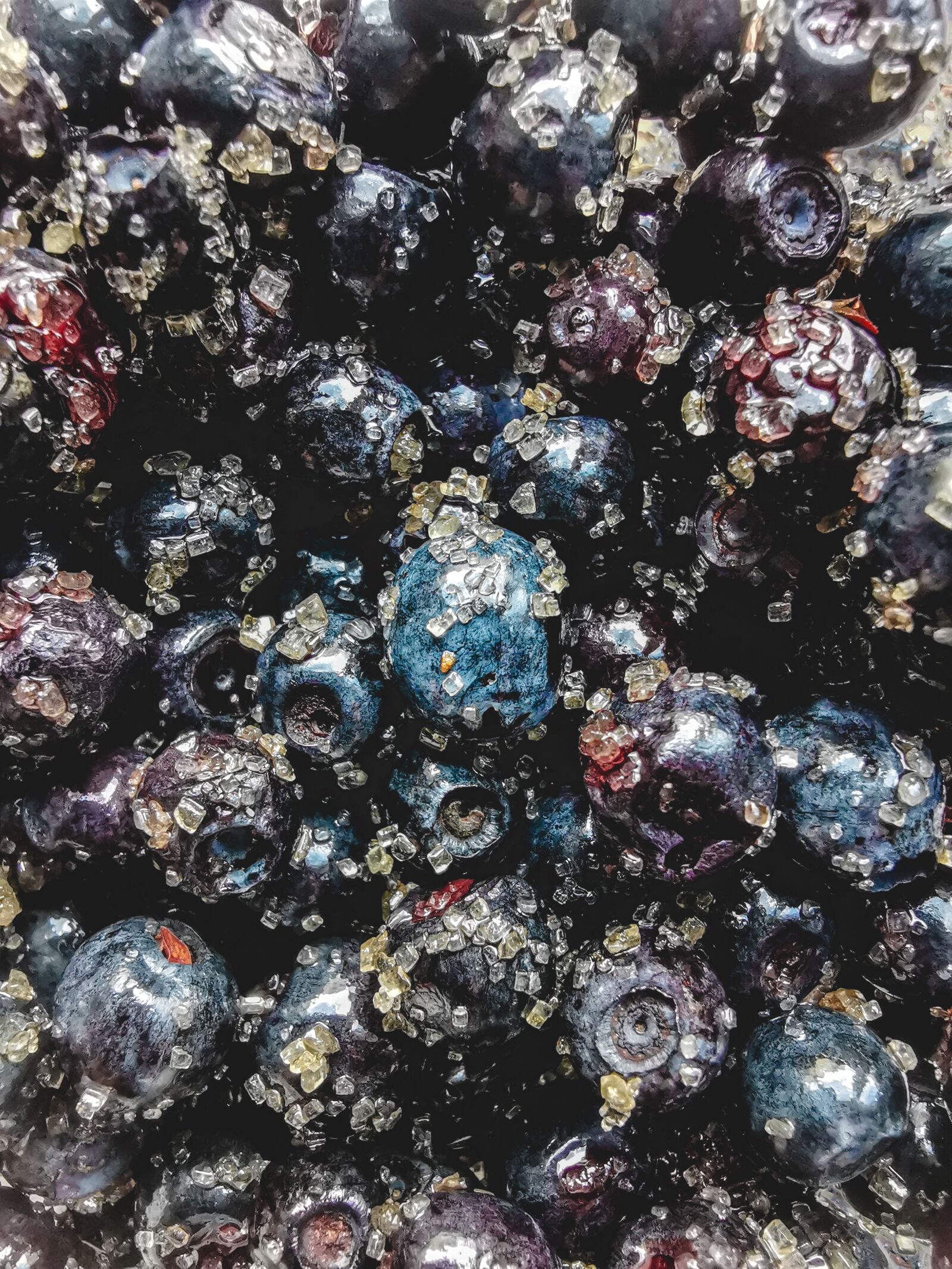 HUAWEI P30 sample photo. Blueberry, texture, fruit photography