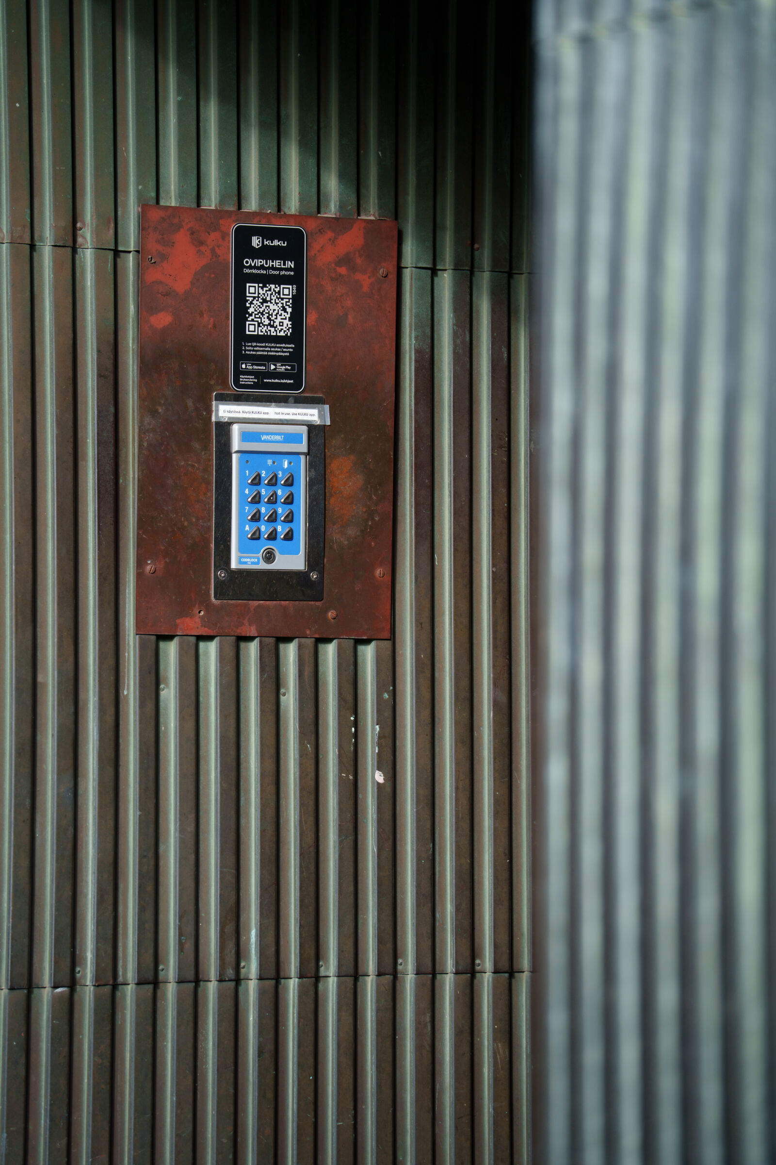 Sony a7R V sample photo. Old door call system photography