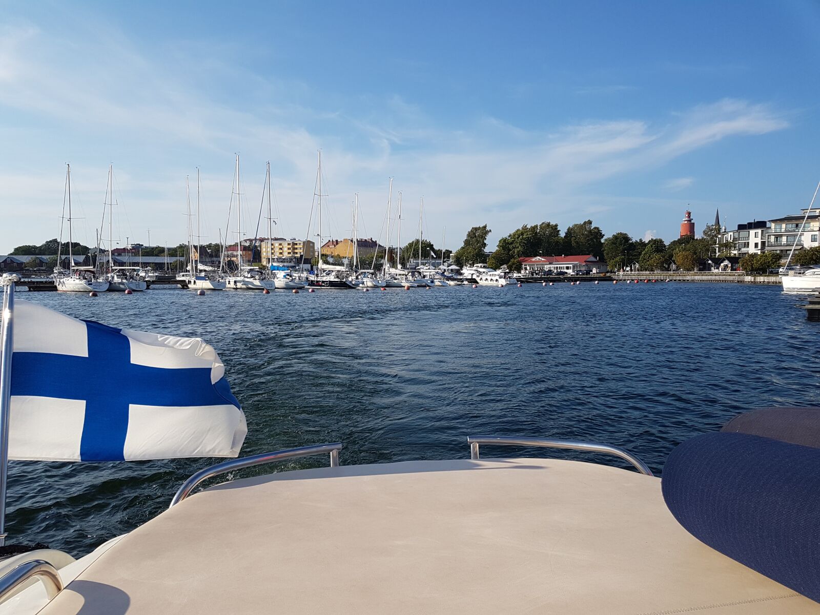 Samsung SM-G930F sample photo. Flag of finland, flag photography