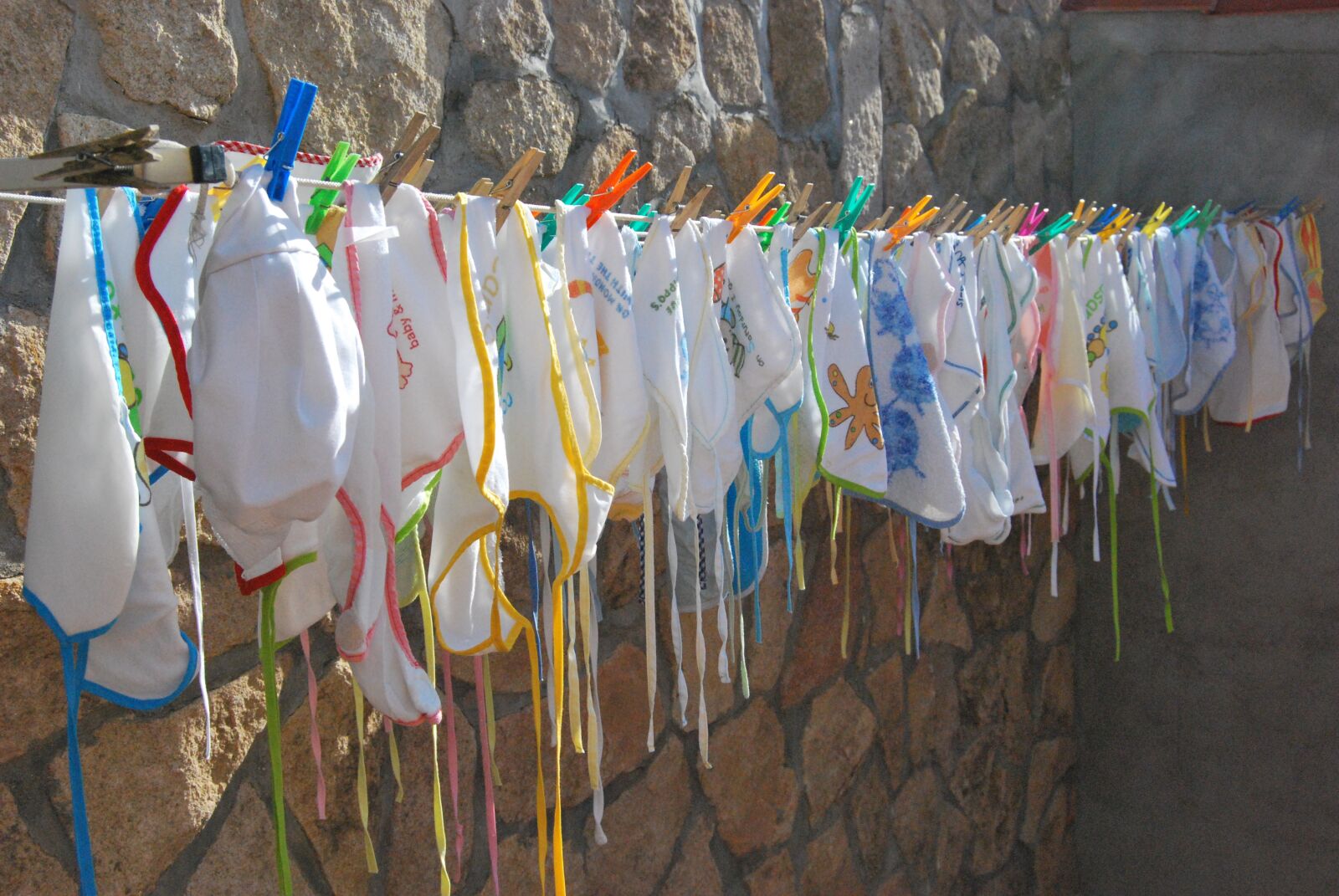 Nikon D60 sample photo. Bibs, tend, dry photography