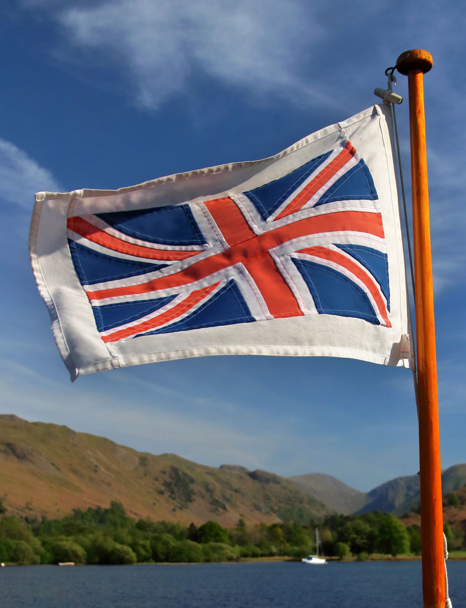 Canon EOS 80D sample photo. Union jack, ullswater, britain photography