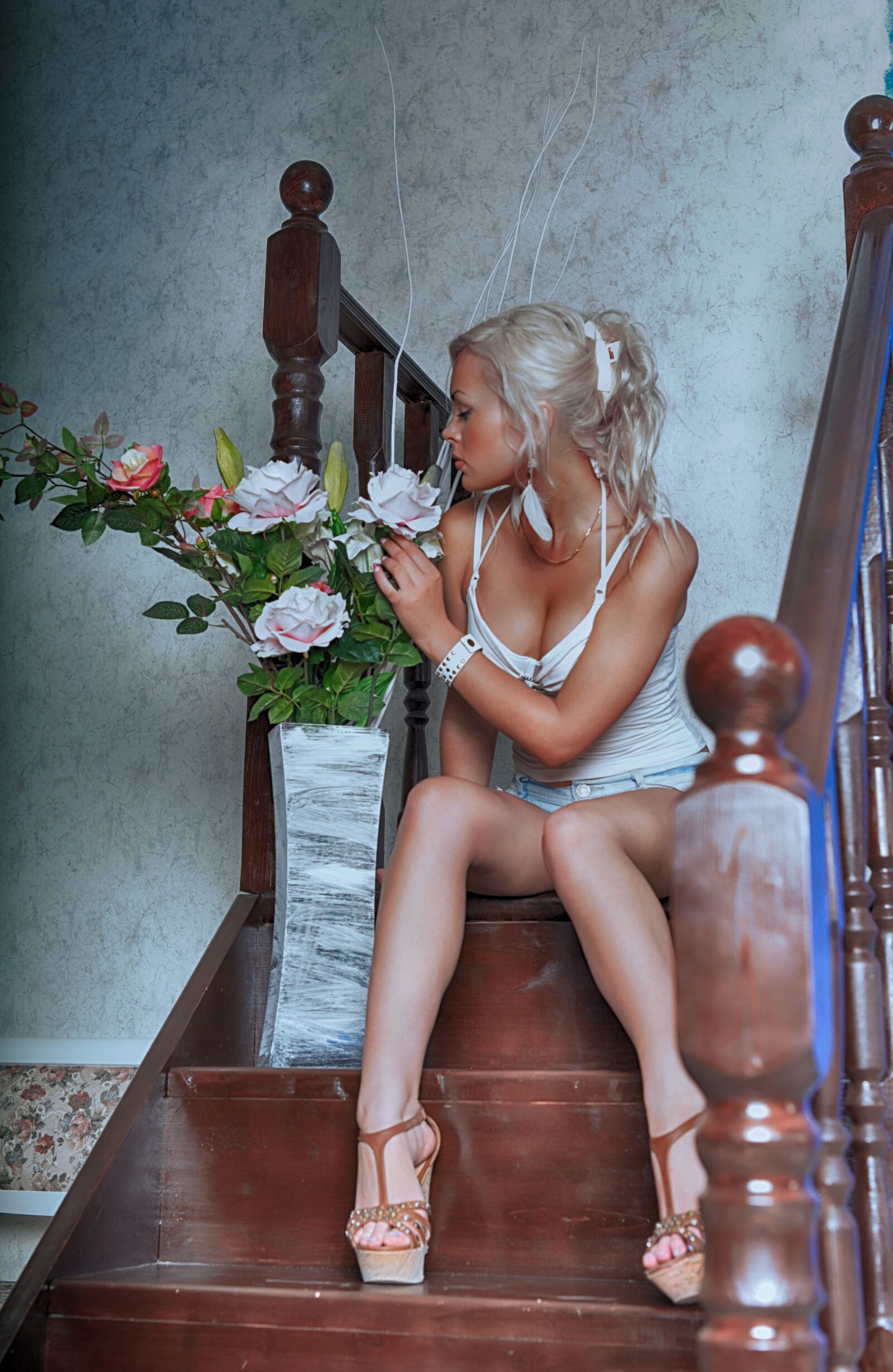 Nikon D800 sample photo. Tan, breast, legs photography