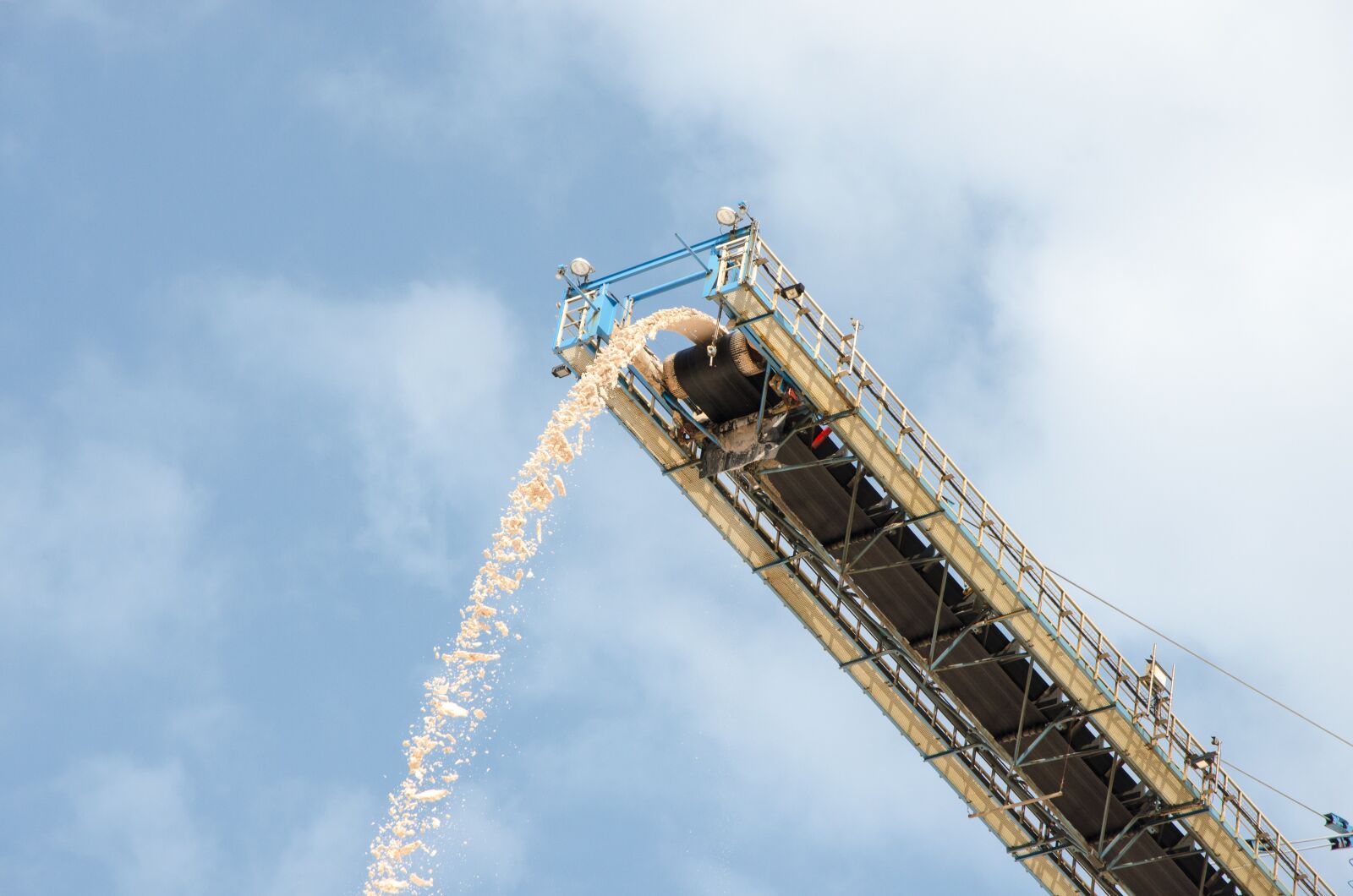 Nikon D5100 sample photo. Conveyor belt, salt, overburden photography