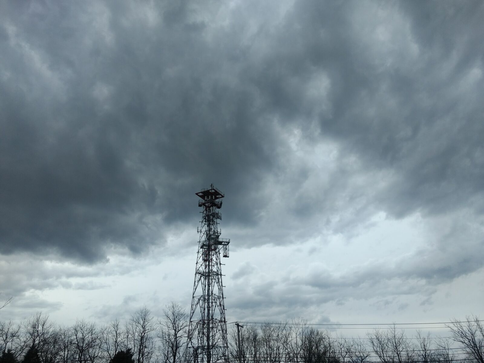 Motorola Moto G (4) sample photo. Storm, thunderstorm, electric pole photography