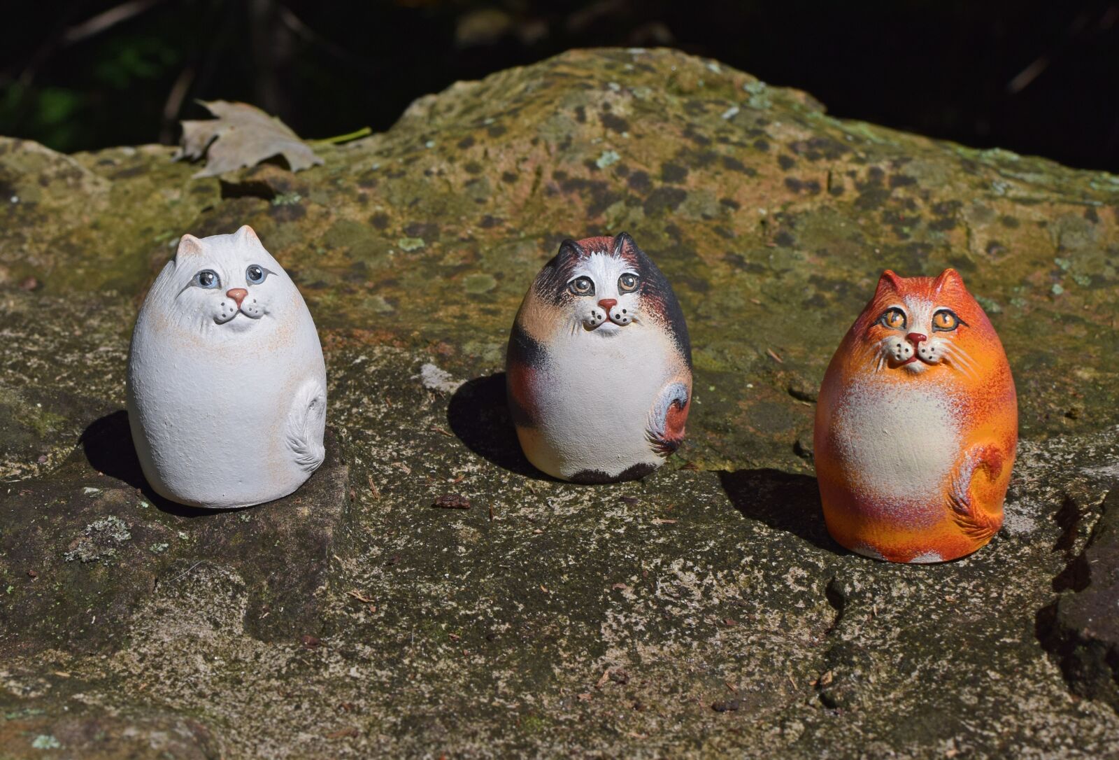 Nikon D3300 sample photo. Ceramic cats, handmade, art photography