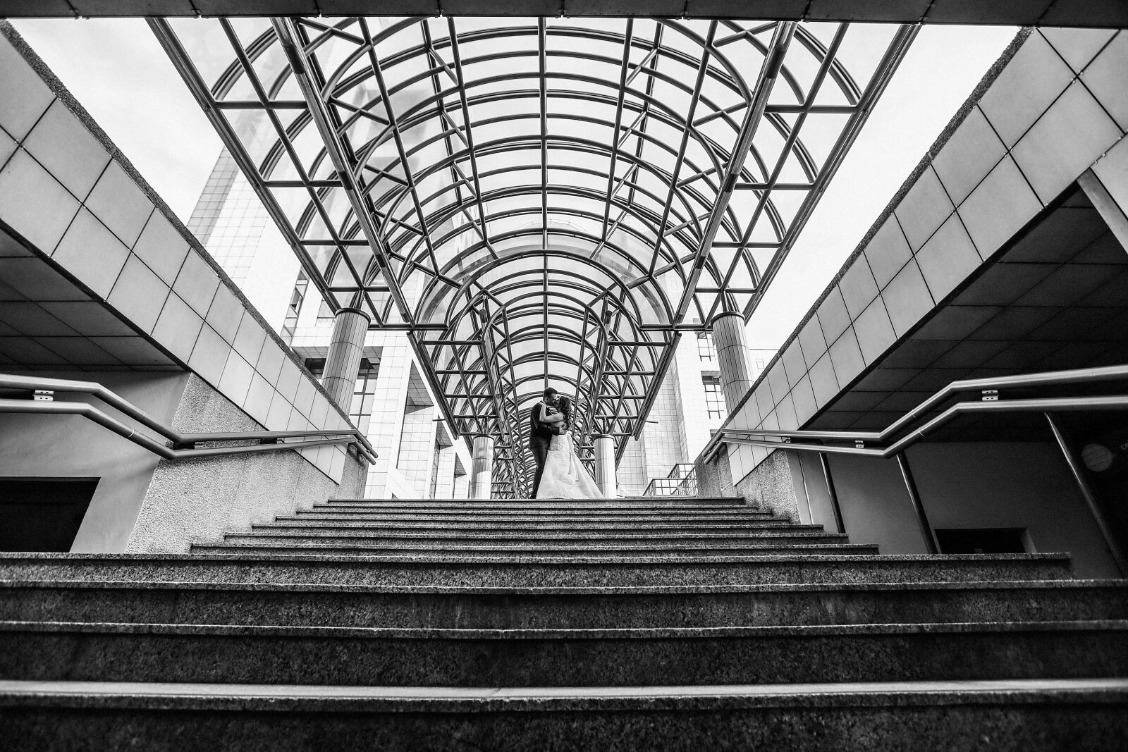 Canon EF 16-35mm F2.8L II USM sample photo. Stairs, perspective, architectural style photography