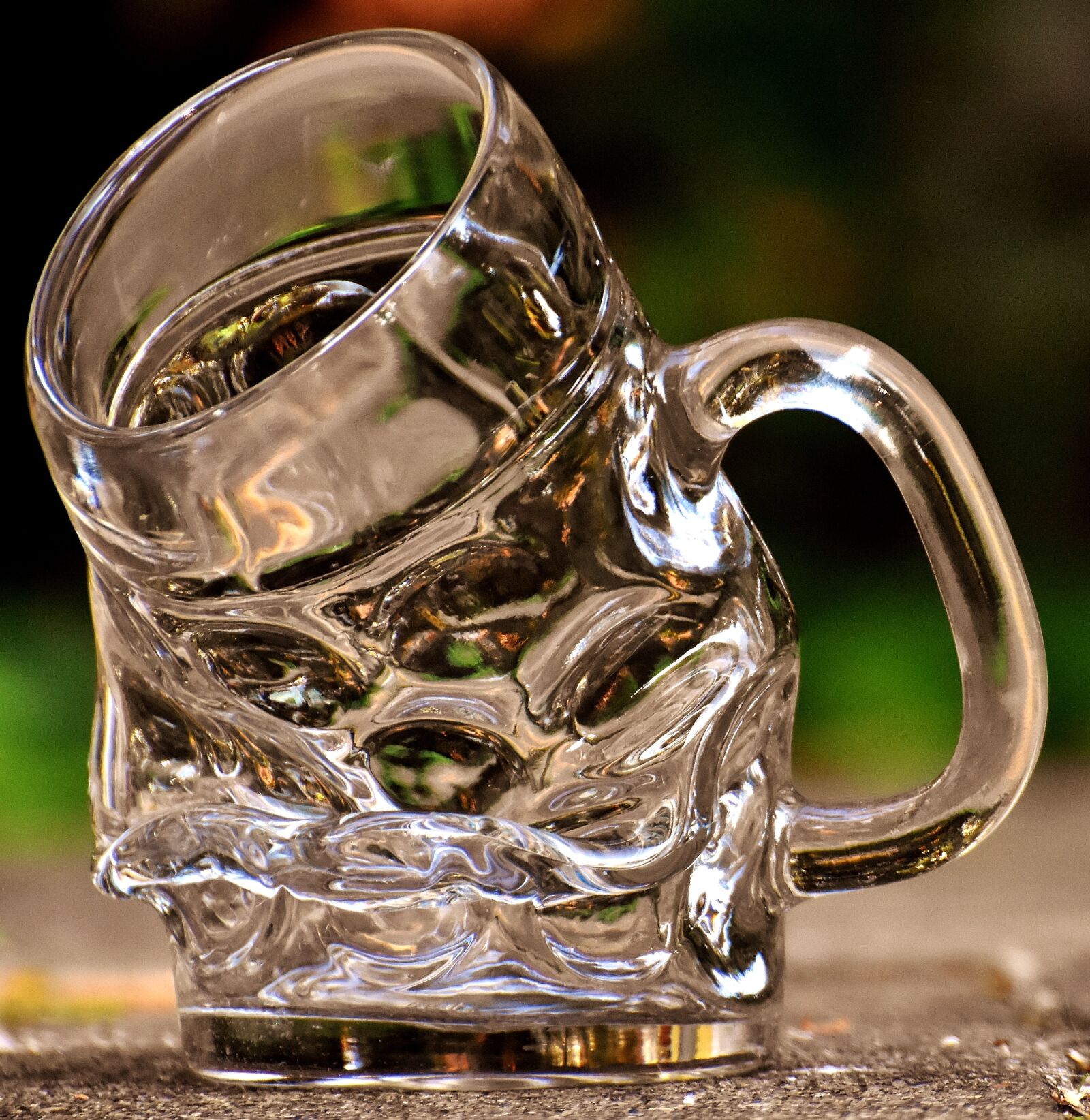 Nikon D7200 sample photo. Beer glass, bent, funny photography