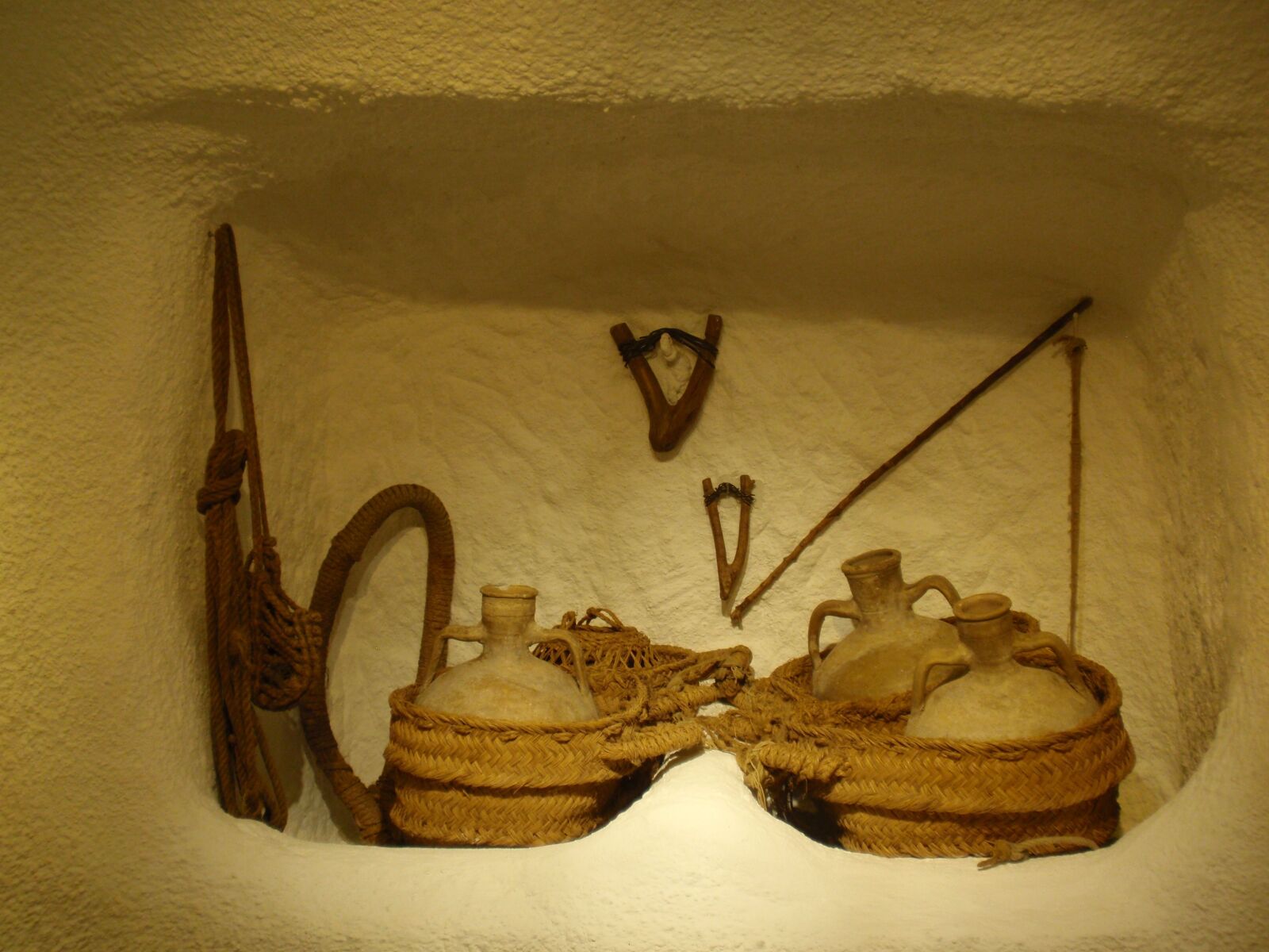 Olympus u1010,S1010 sample photo. Rope, pitchers, still life photography