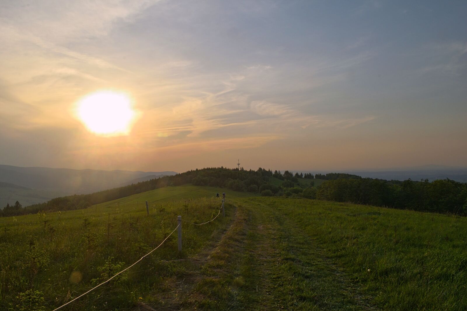 Nikon D3300 sample photo. The sun, mountains, view photography