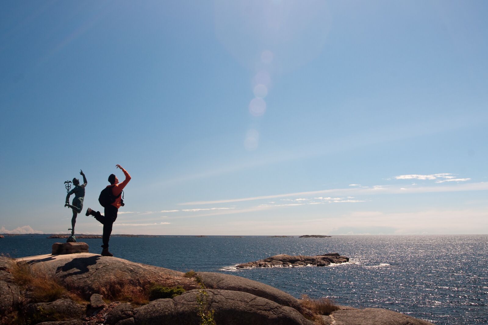 Sony Alpha DSLR-A700 sample photo. Island, statue, skelshare photography