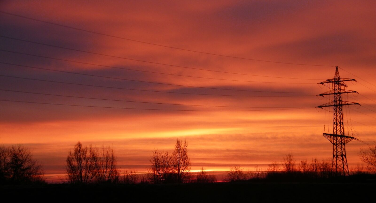 Kodak EASYSHARE Z1015 IS DIGITAL CAMERA sample photo. Morgenrot, red, sky photography