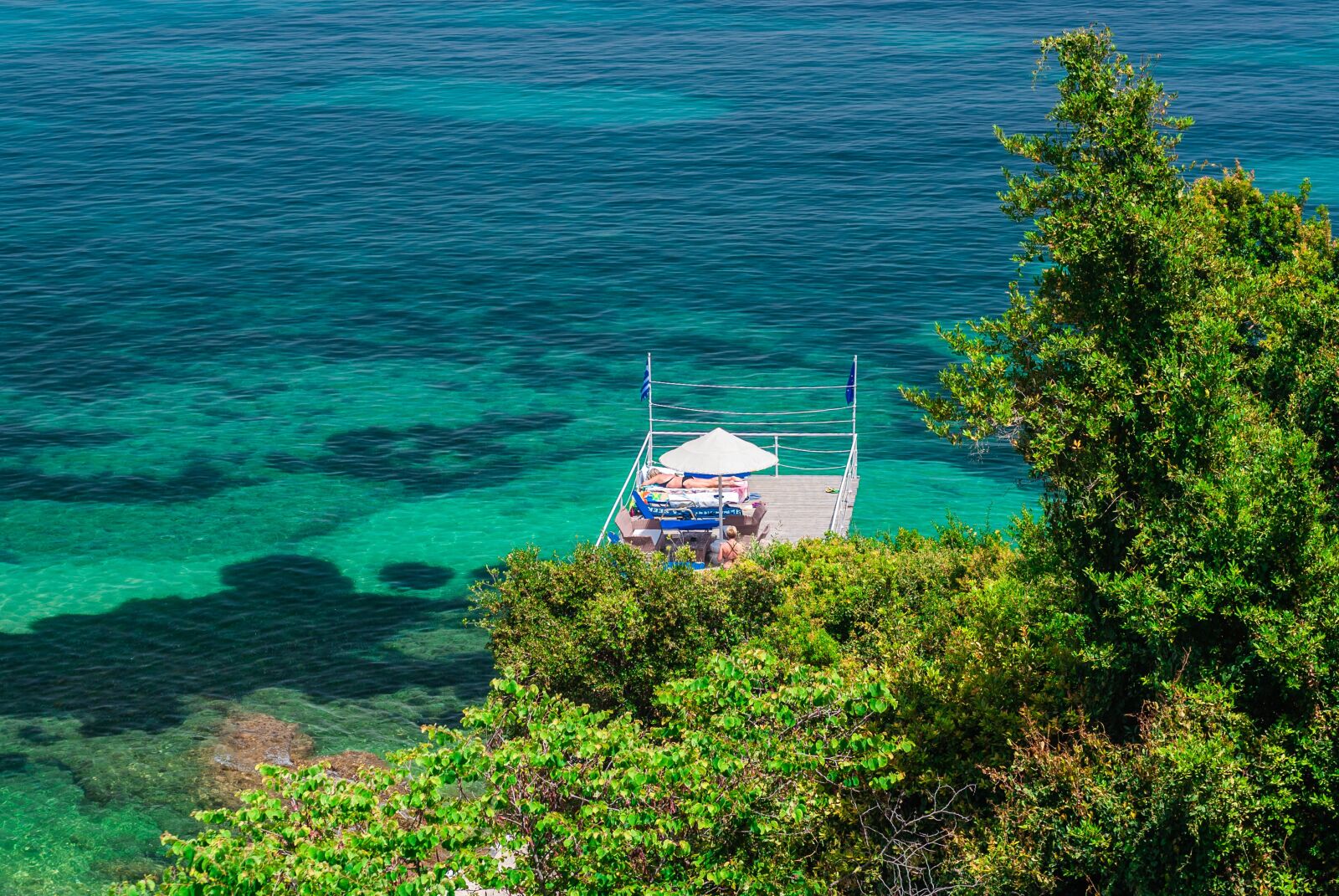 Sony Alpha DSLR-A100 sample photo. Sea, greece, corfu photography