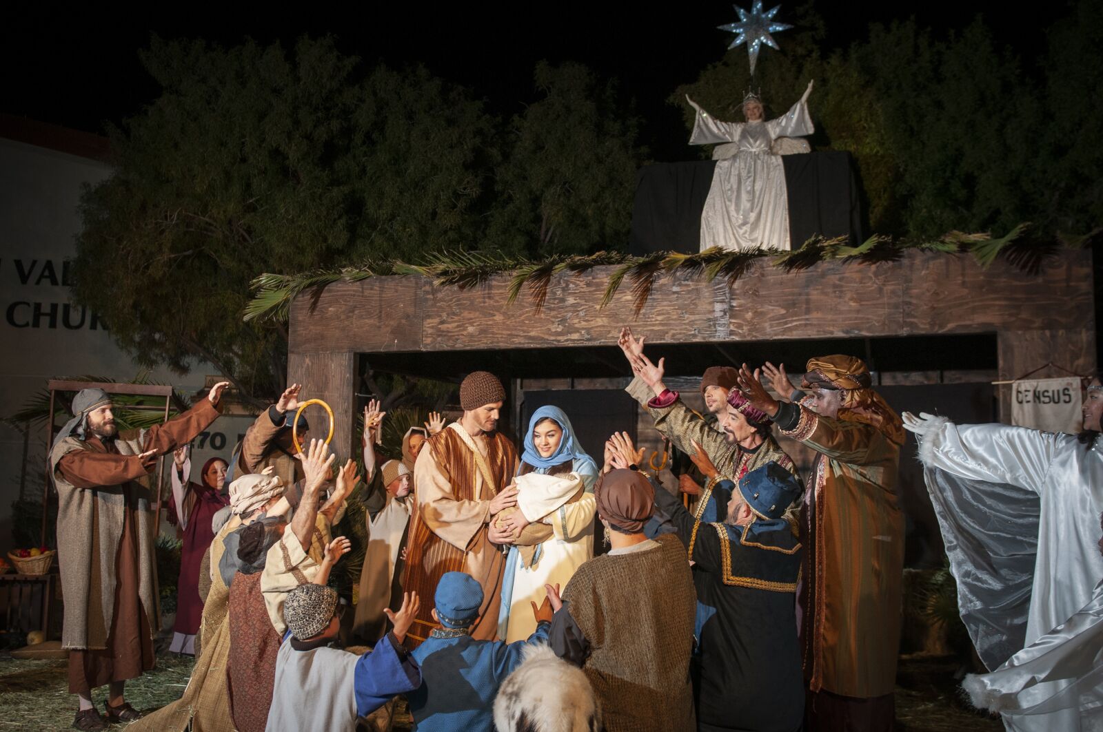 Nikon D300S sample photo. Living nativity, nativity, creche photography