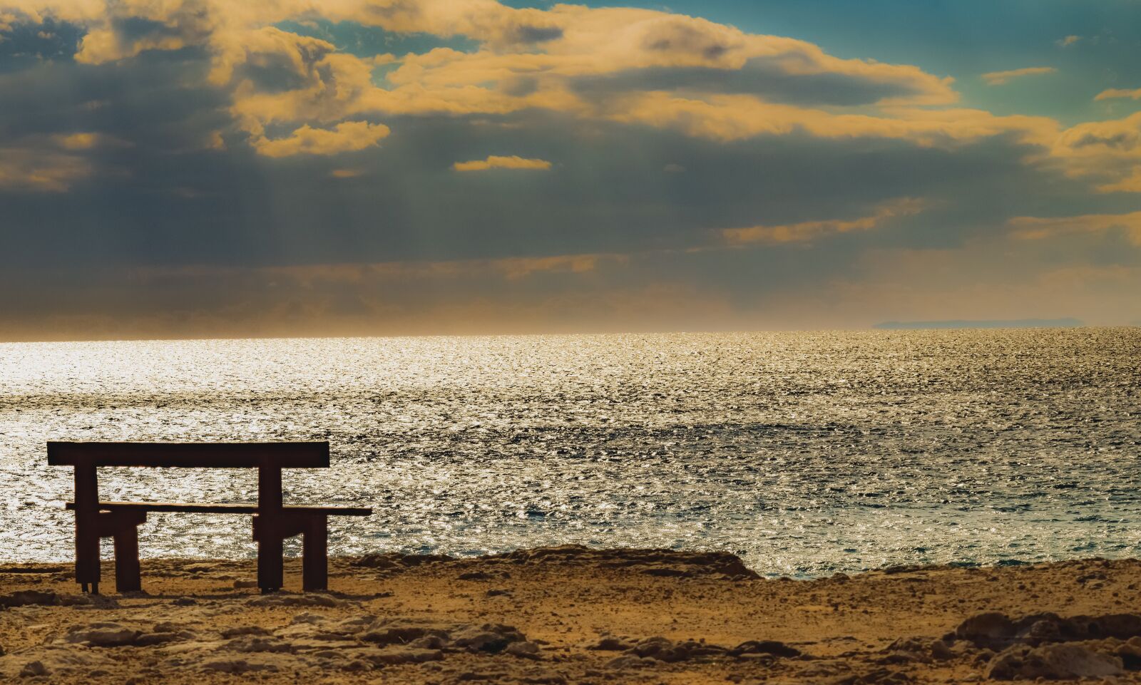 Nikon D3300 sample photo. Bench, sunset, sea photography