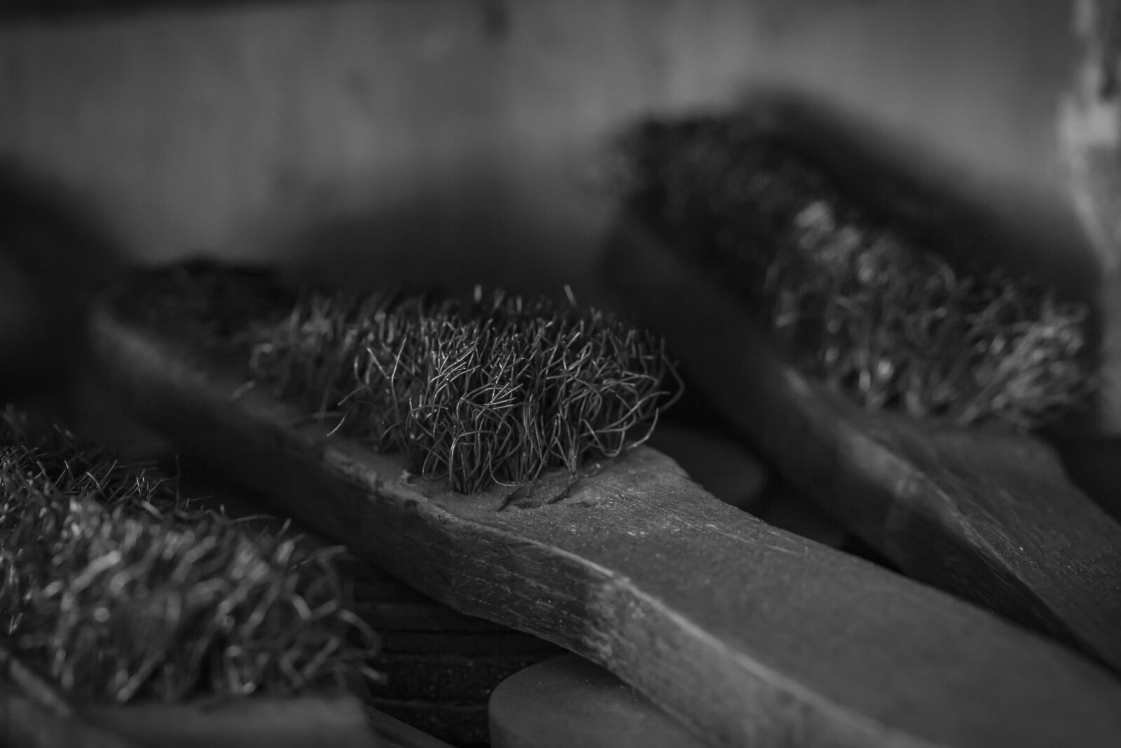 Canon EF-S 60mm F2.8 Macro USM sample photo. Steel brushes, tool, used photography