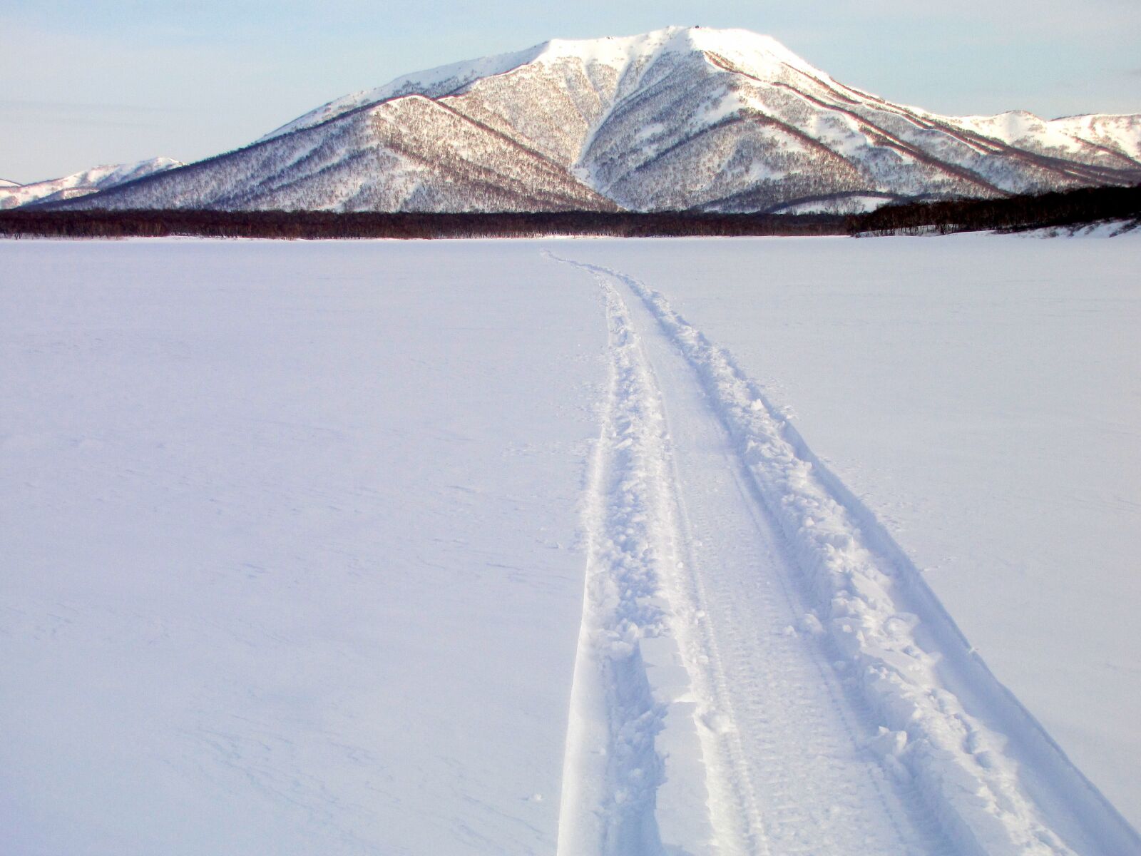 Canon PowerShot SX1 IS sample photo. Mountain, lake, snow photography