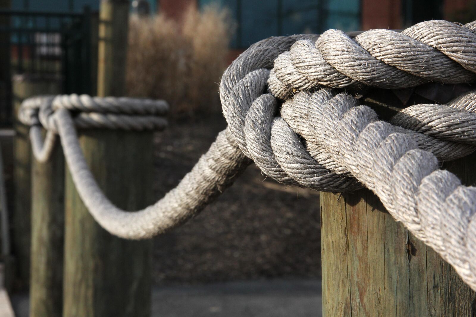 Canon EF-S 18-135mm F3.5-5.6 IS sample photo. Dock, rope, nautical photography