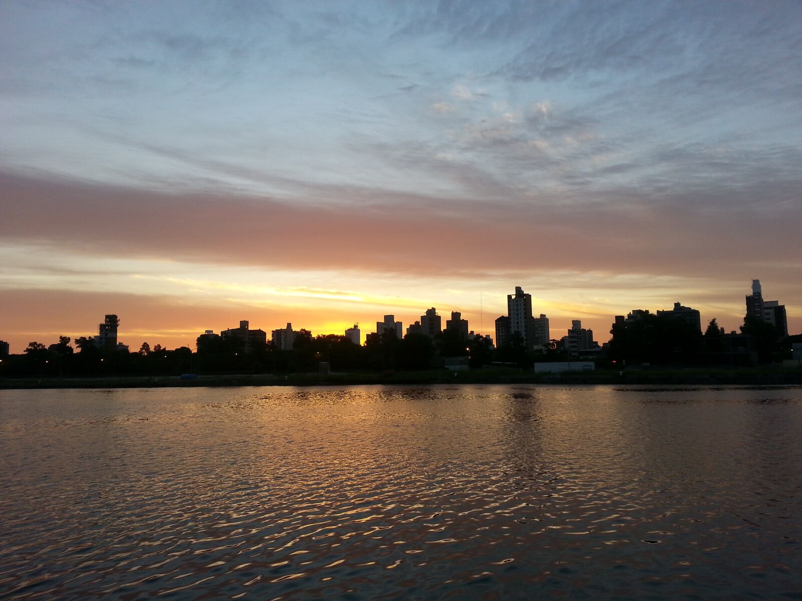 Samsung Galaxy S3 sample photo. Sunset, river, sky photography