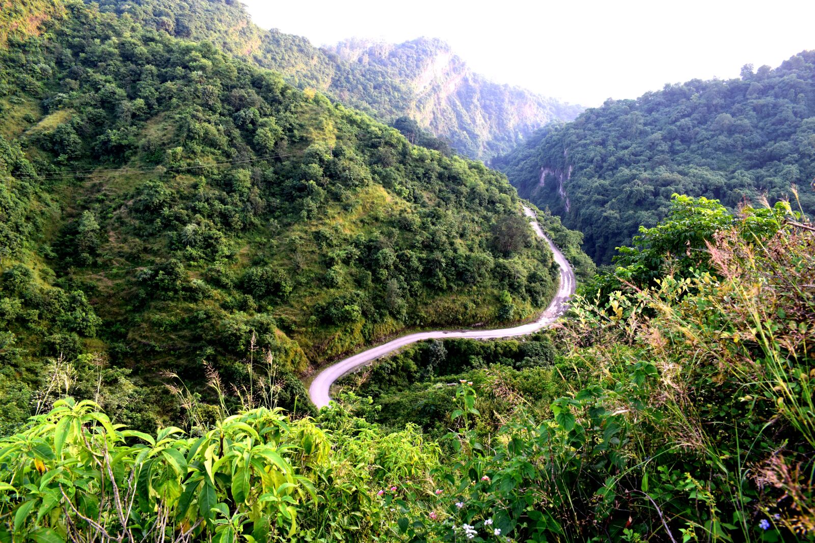 Nikon D3300 sample photo. Hilly road, zig zag photography