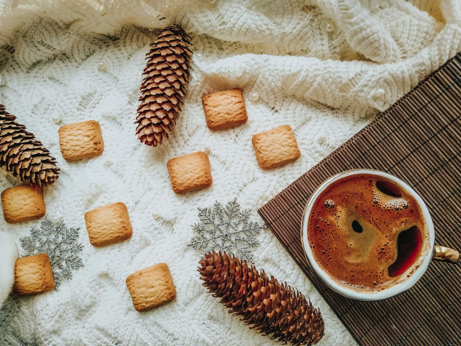 Xiaomi Mi A1 sample photo. Coffee, cup, cookies photography