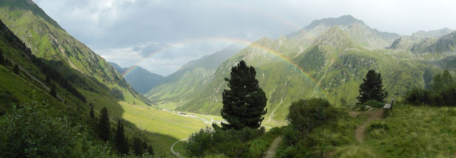Samsung WB750 sample photo. Rainbow, mountain, nature photography