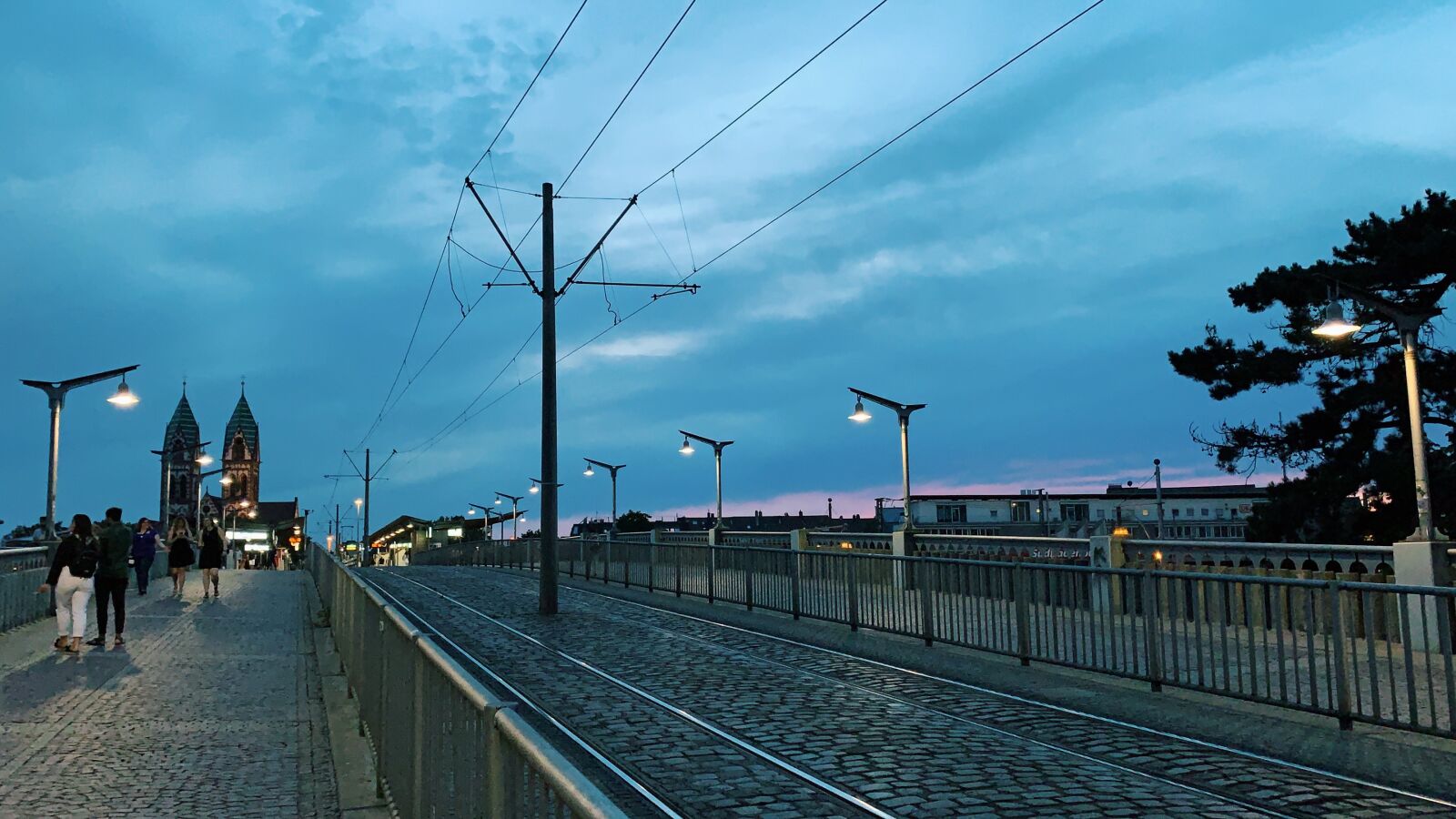 Apple iPhone XR sample photo. Freiburg, road, dusk photography