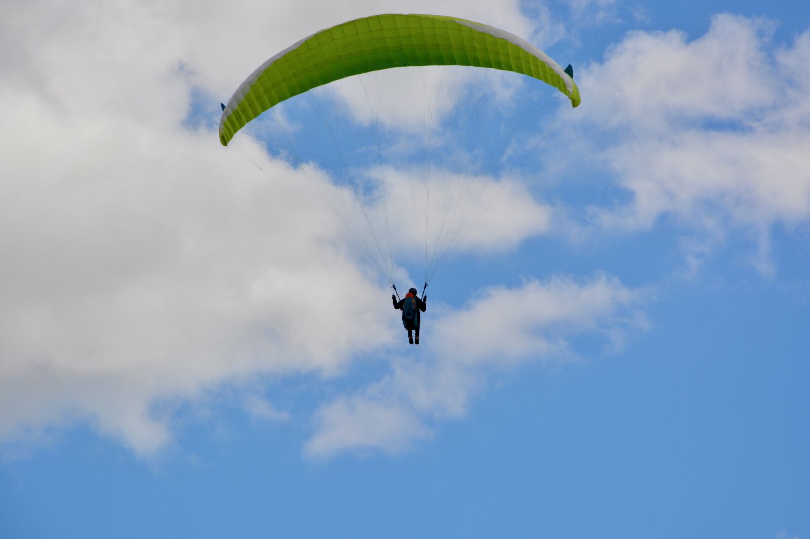 Nikon D5200 sample photo. Paragliding, paraglider, veil yellow photography