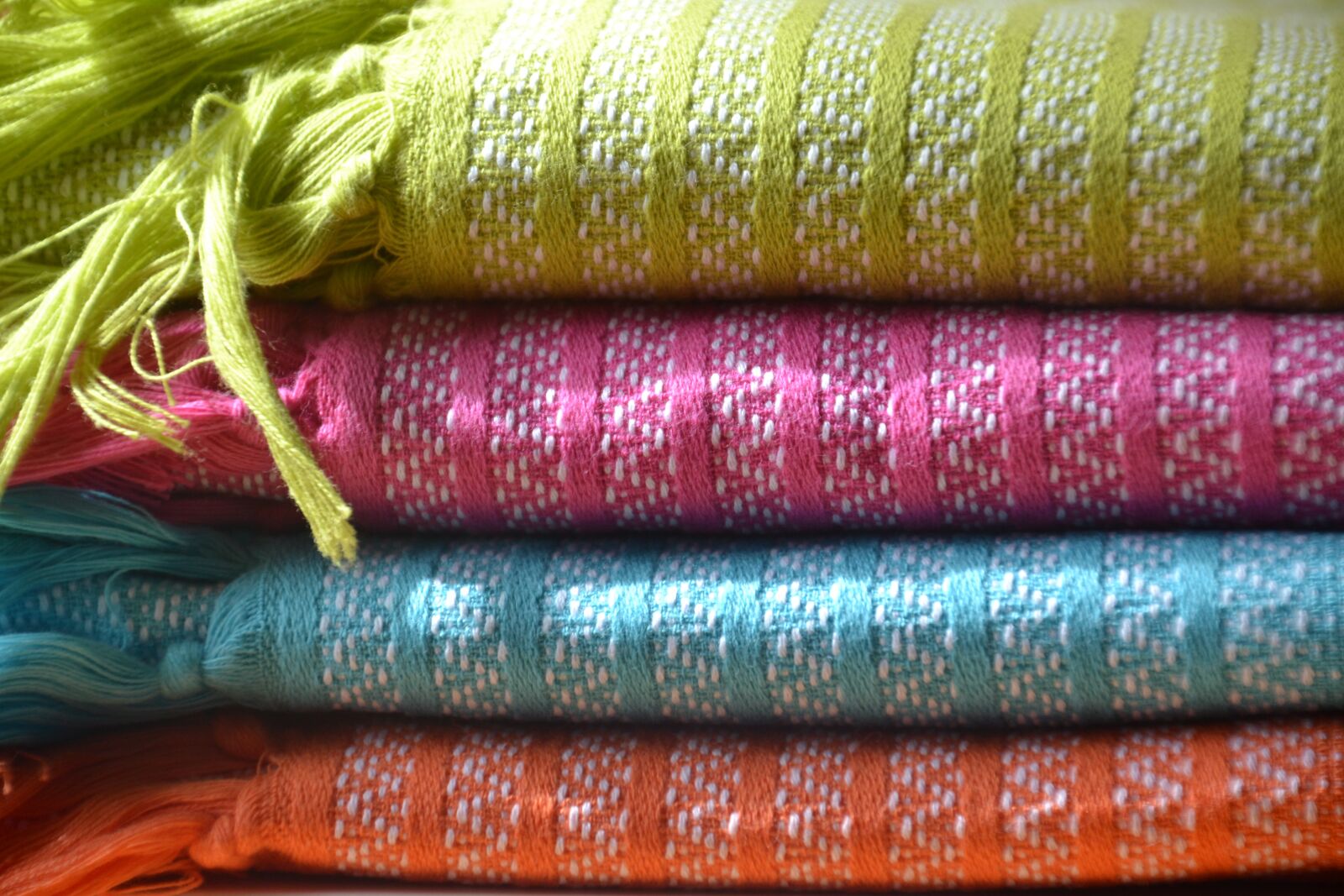 Nikon D3100 sample photo. Towels, colorful, color photography