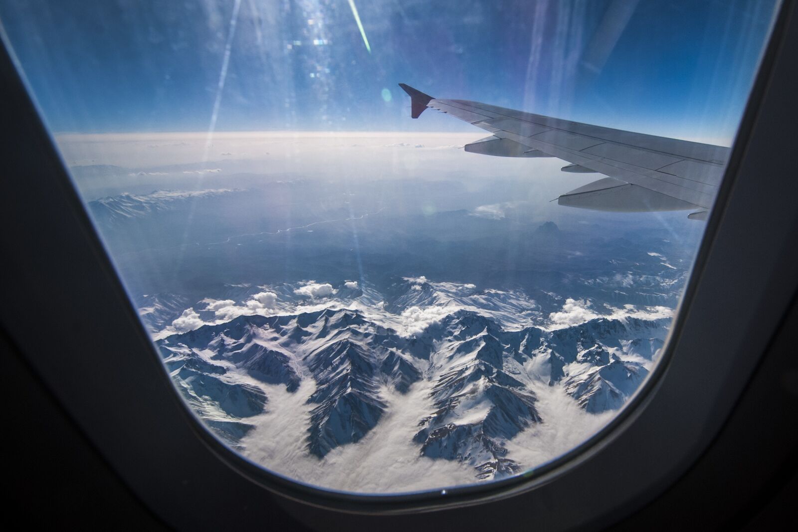 Nikon D80 sample photo. Mountains, plane, sky photography