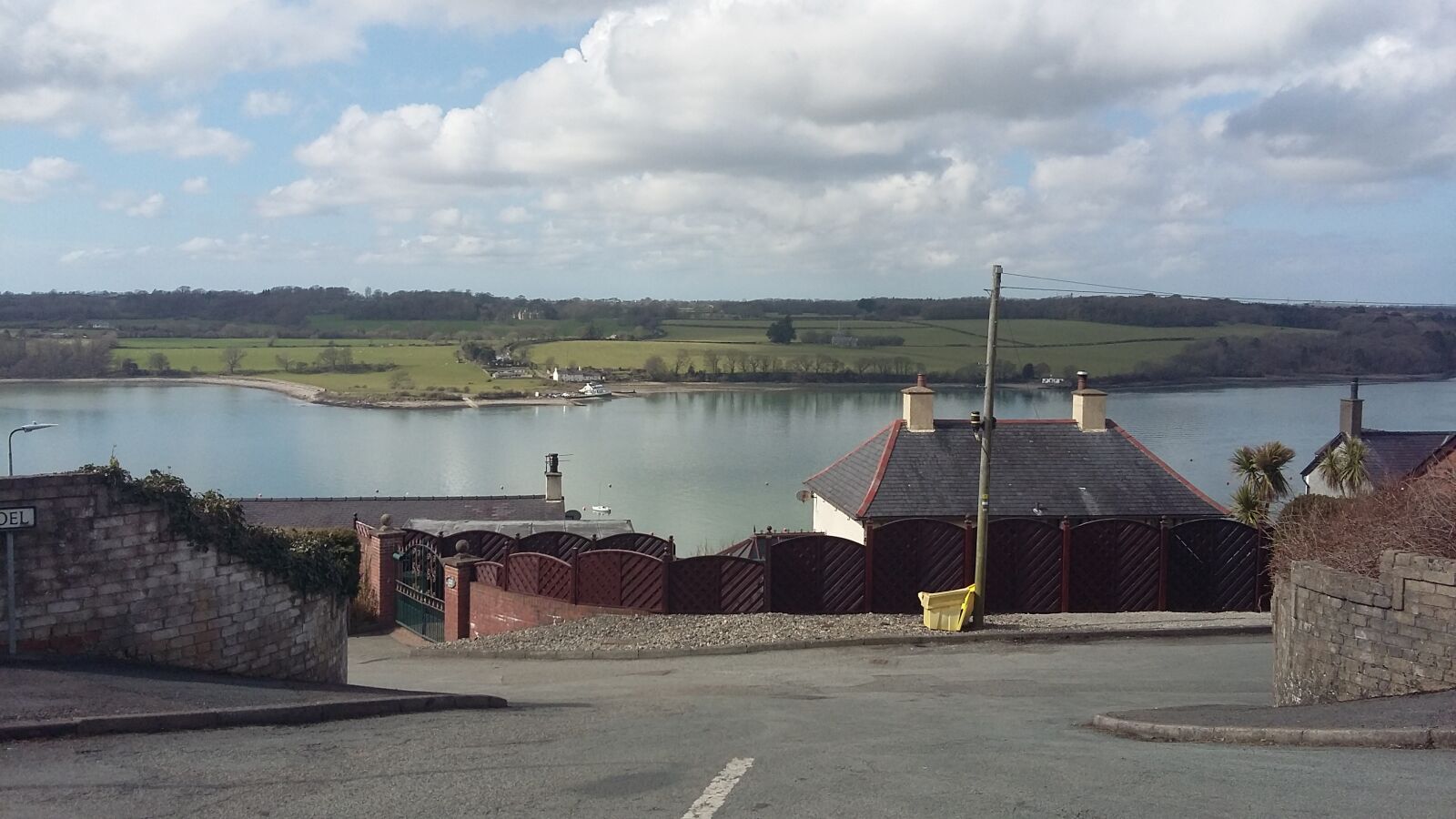 Samsung SM-A300FU sample photo. Wales, menai straits, river photography