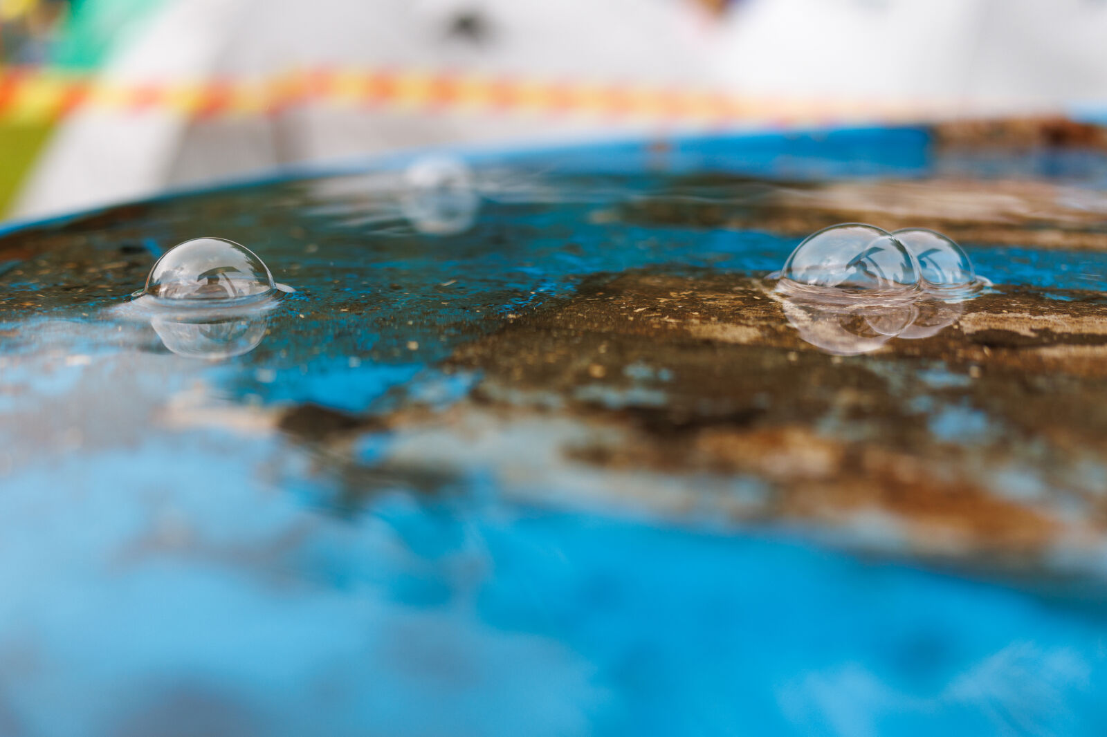 Canon RF 28-70mm F2L USM sample photo. Bubbles at the rain photography