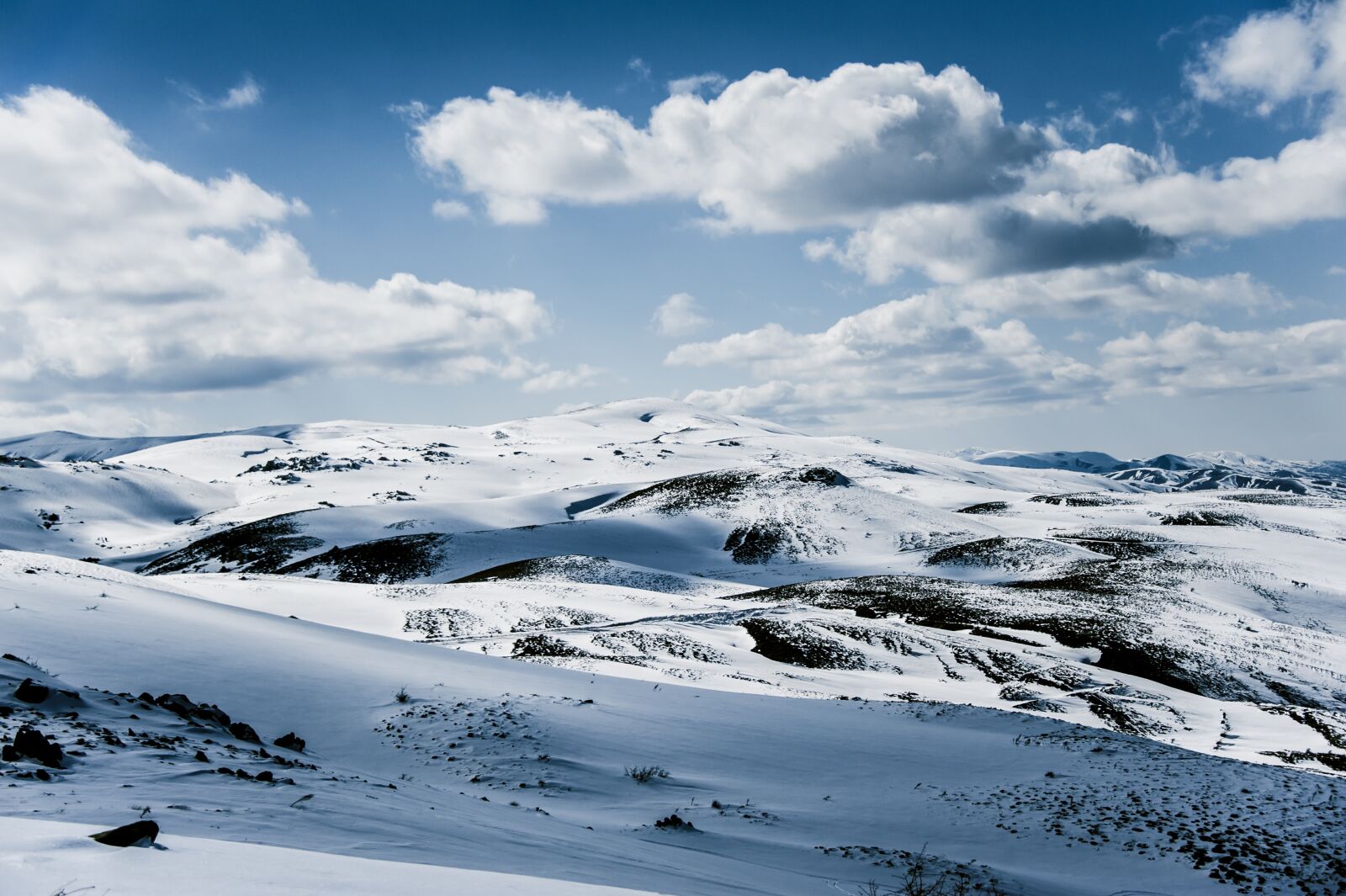 Nikon D700 sample photo. Winter, mountain, clouds photography