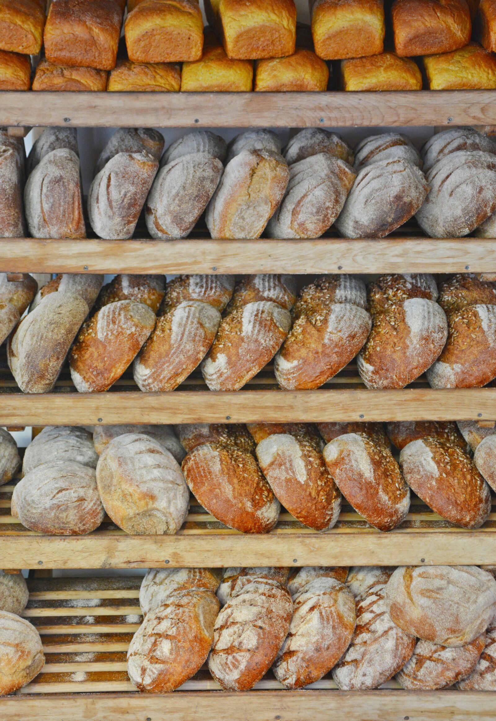 Nikon D5200 sample photo. Bread, shelf, bakery photography