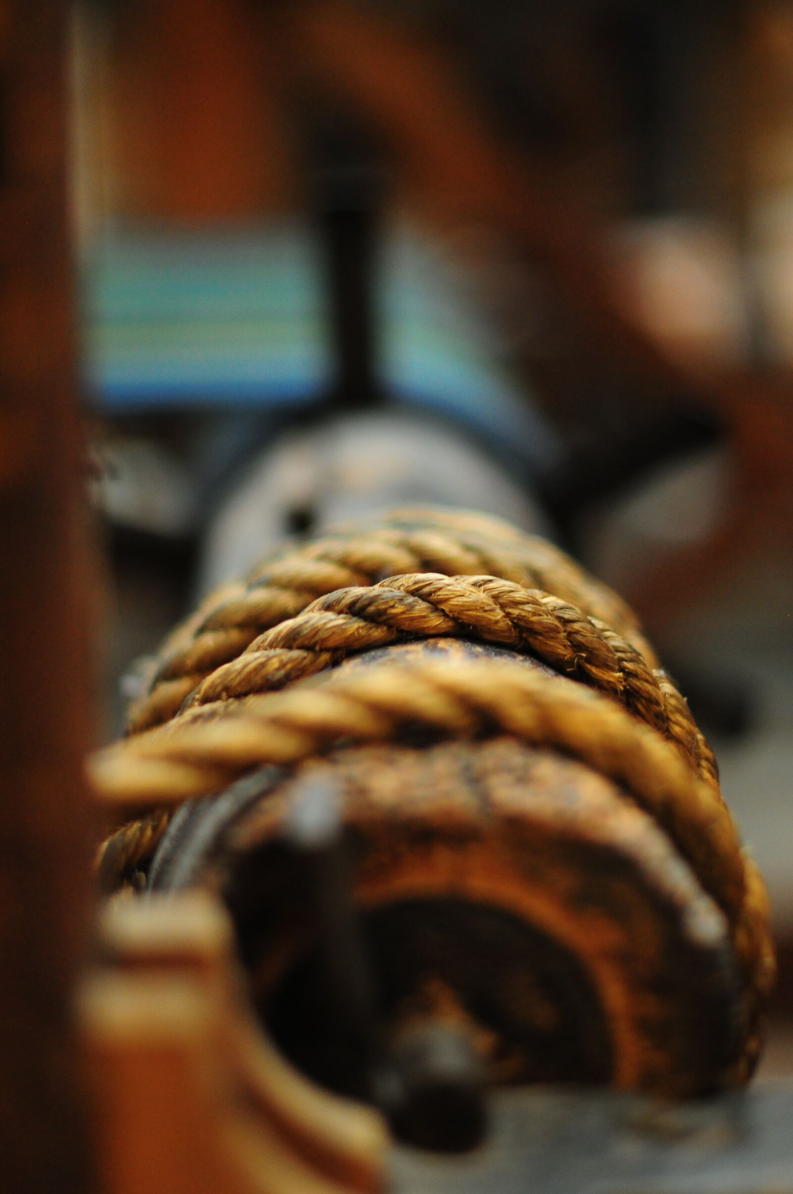 Nikon D300 sample photo. Rope, knot, nautical photography