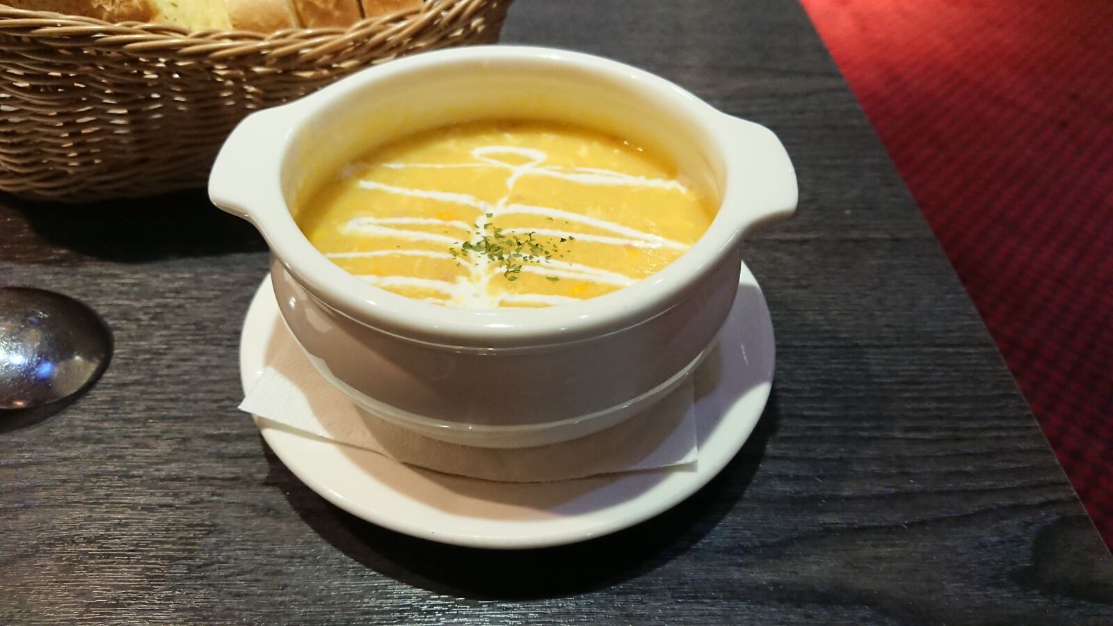 Sony Xperia XZ Premium sample photo. 玉米濃湯, 餐具, 料理 photography