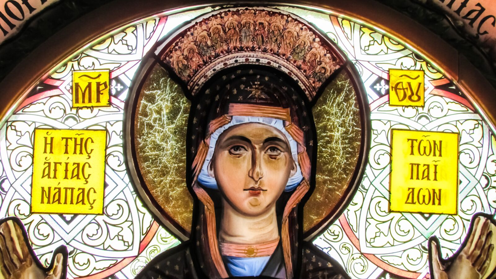 Canon PowerShot SX400 IS sample photo. Vitrau, virgin mary, church photography