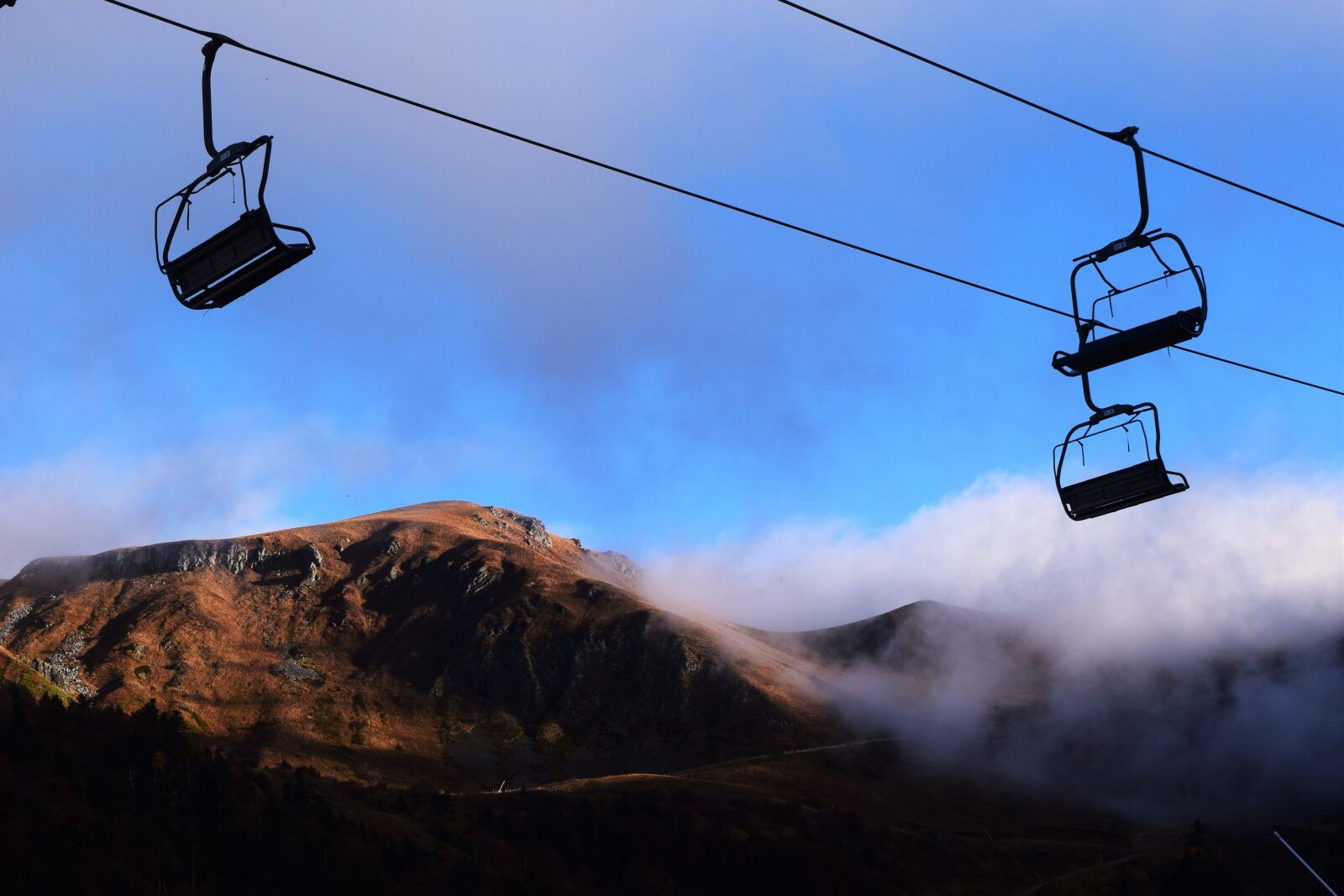 Nikon D3300 sample photo. Mountain, chair lift, mont photography