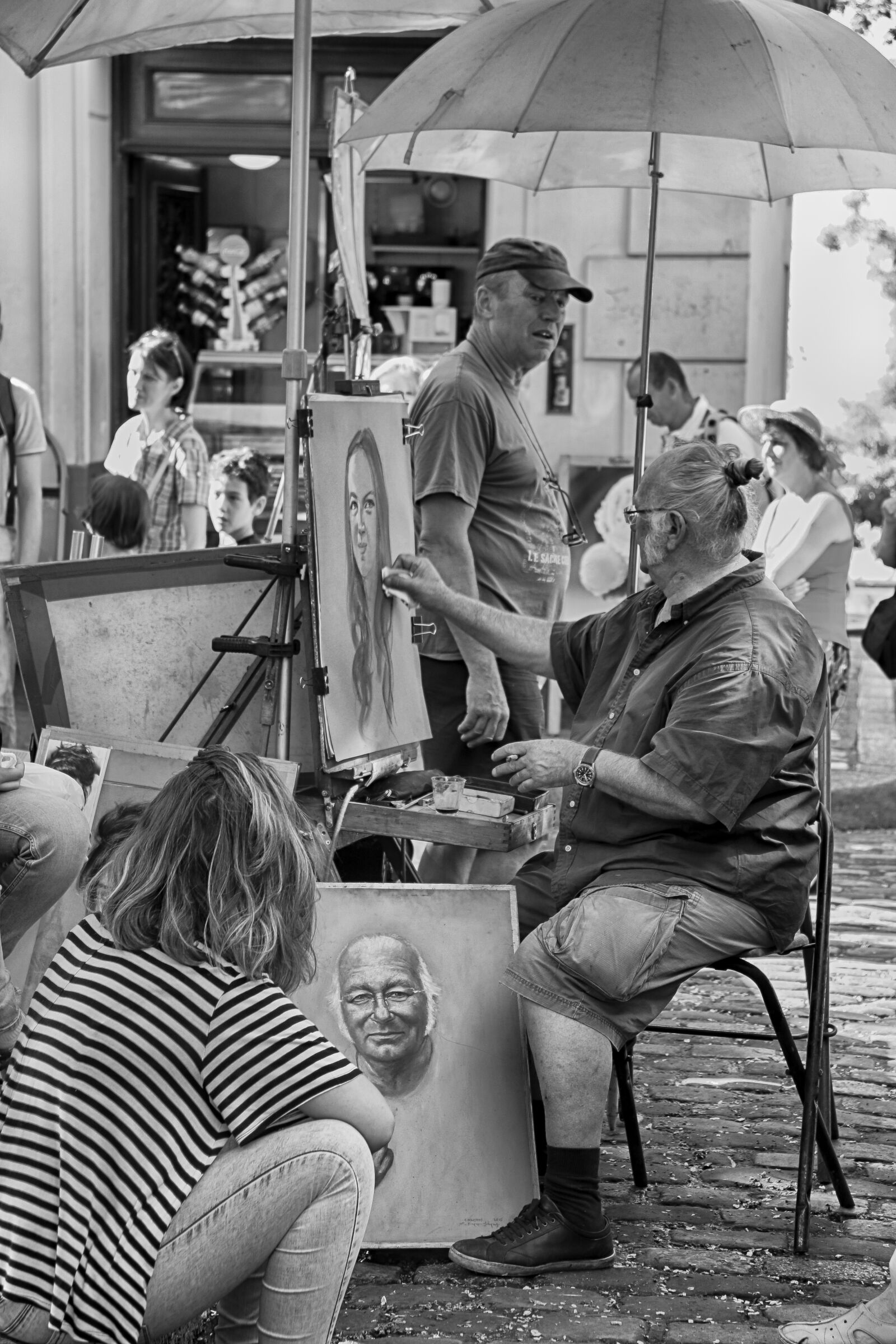 Canon EOS 70D sample photo. Montmartre, paris, painter photography