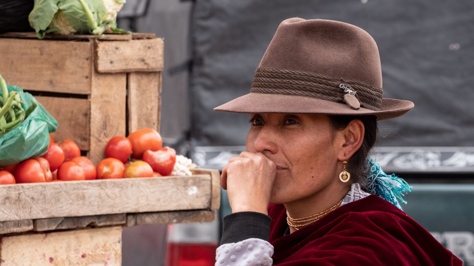 LEICA DG 100-400/F4.0-6.3 sample photo. Ecuador, market, vegetables photography