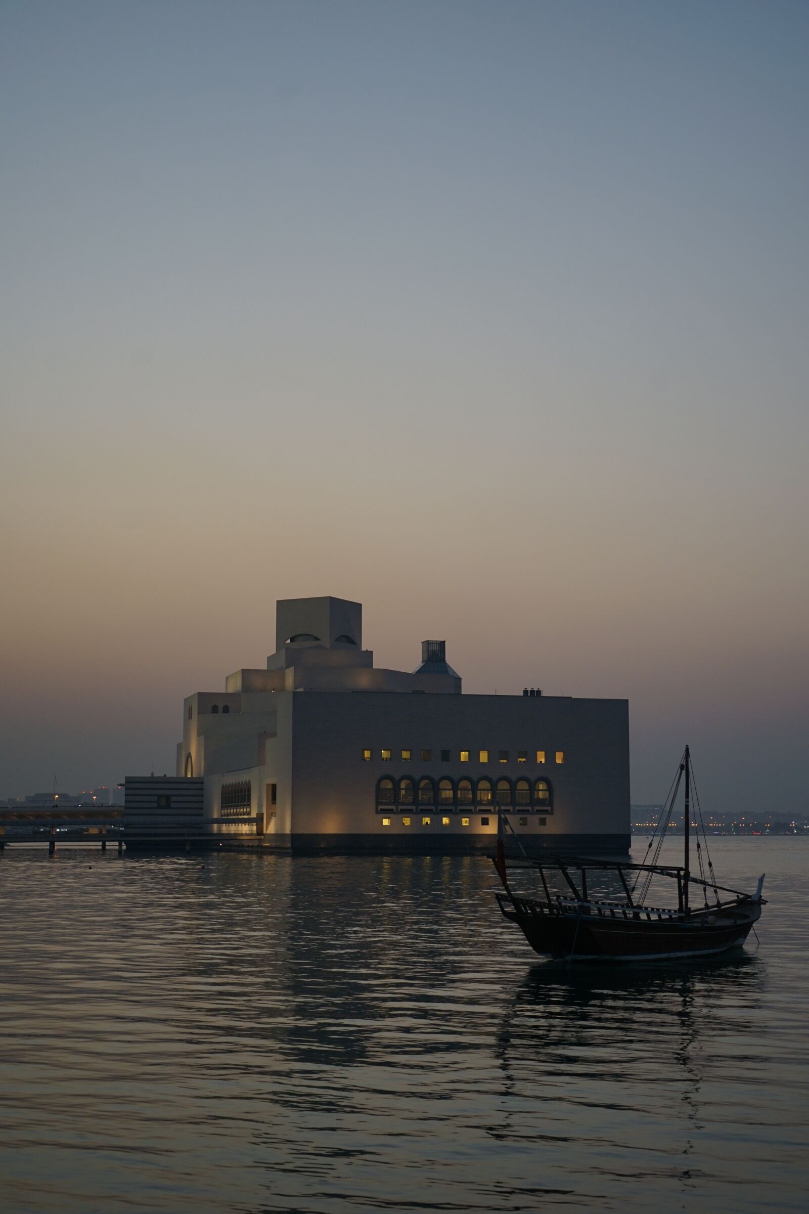 Sony a7 II + Sony FE 24-240mm F3.5-6.3 OSS sample photo. Museum, boat, doha photography
