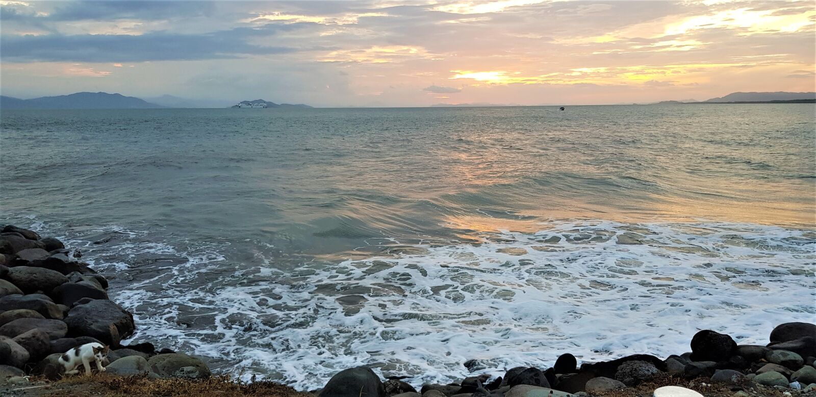 Samsung Galaxy S8+ sample photo. Atardecer, playa, mar photography