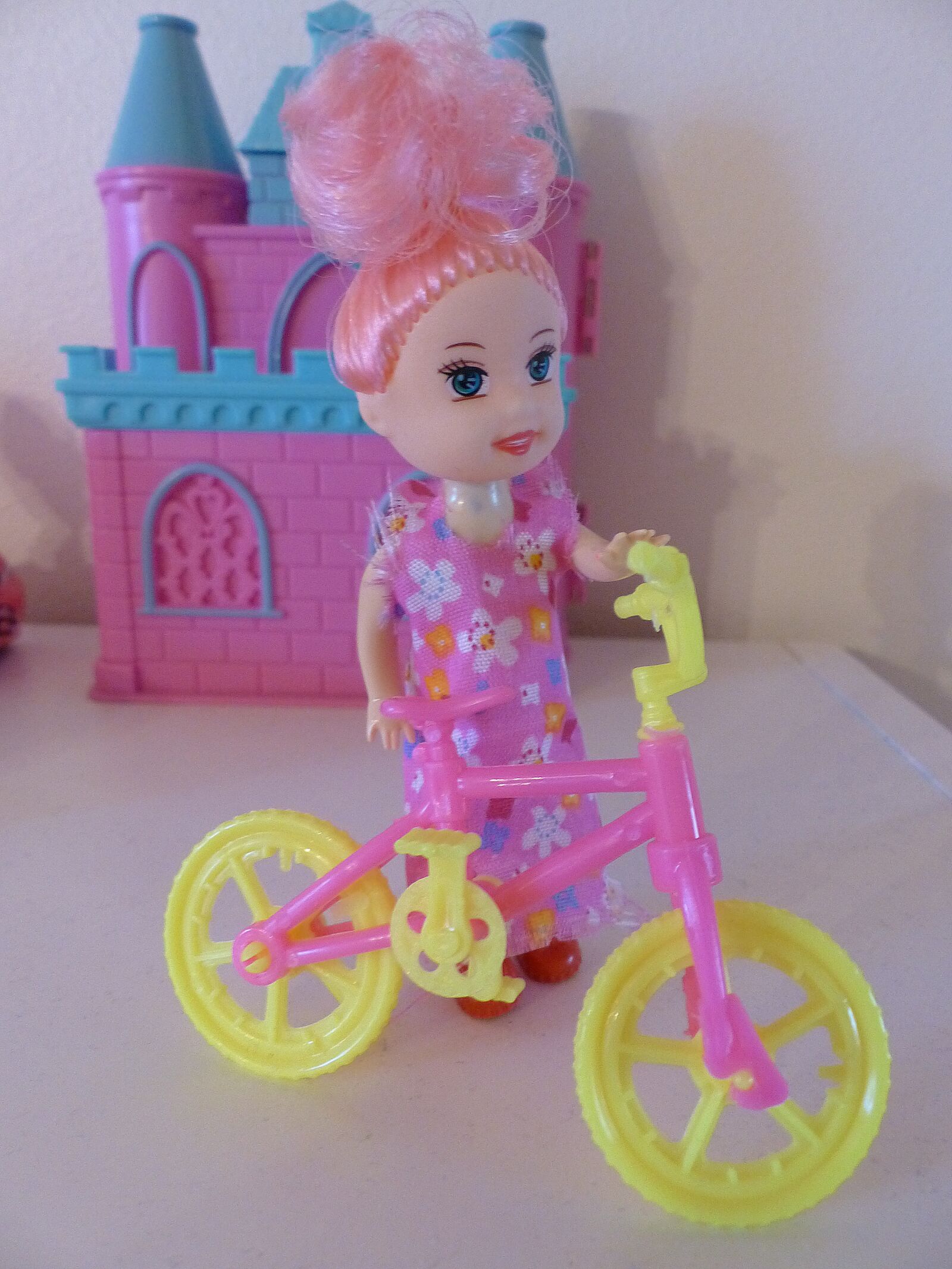 Panasonic Lumix DMC-FZ200 sample photo. Doll, castle, cycle photography
