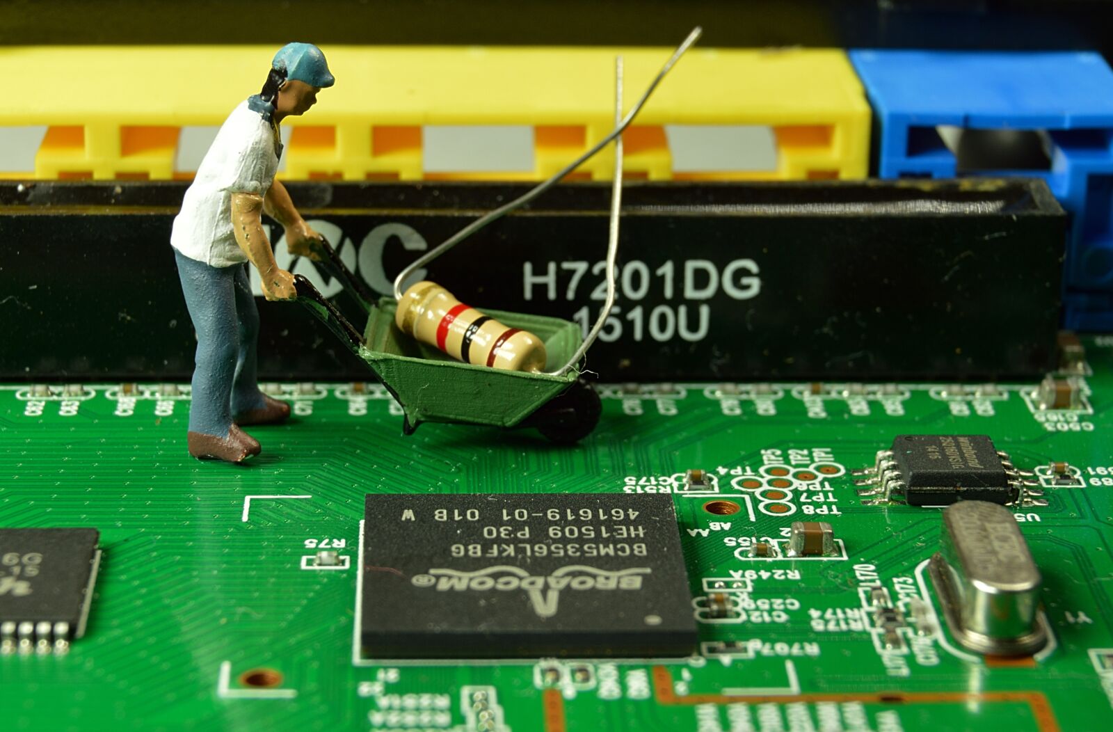 Nikon D3200 sample photo. Miniature, worker, creative photography