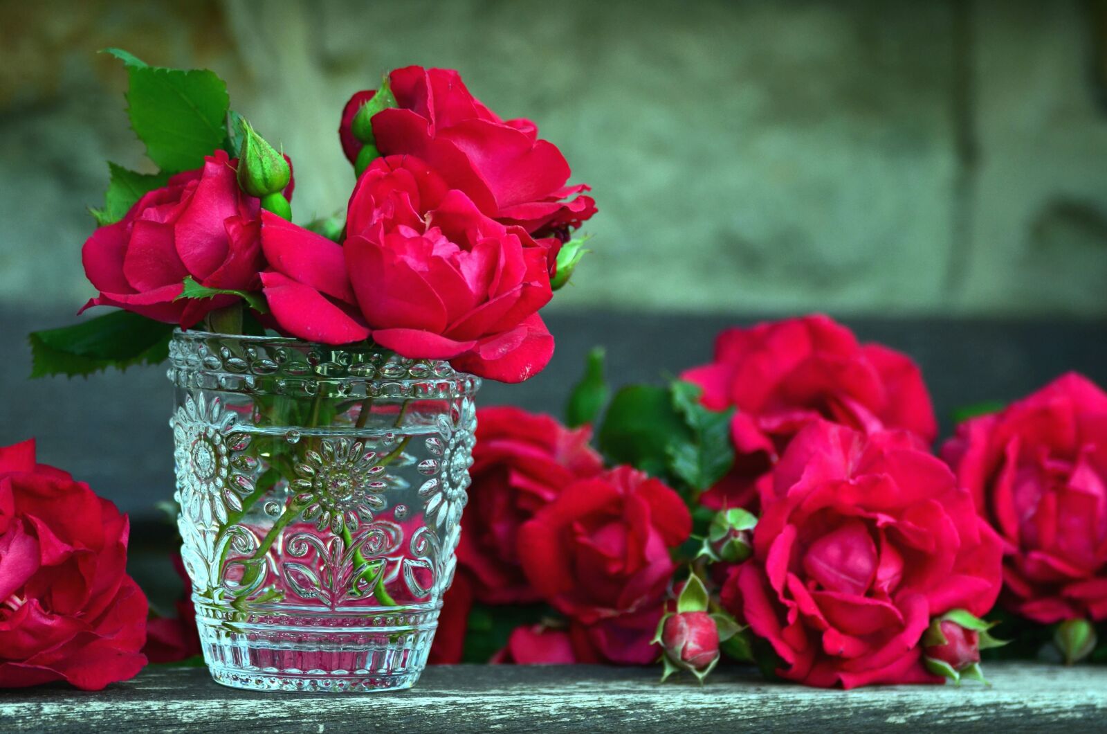 Nikon D5100 sample photo. Rose, glass, water, flowers photography
