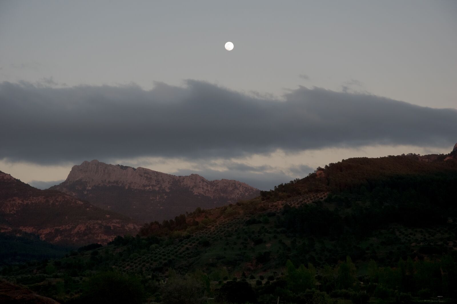 Nikon D5300 sample photo. Moon, sunset photography