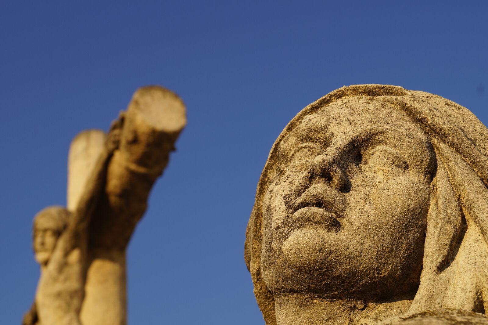 Sony SLT-A58 sample photo. Suffering, statue, mary photography